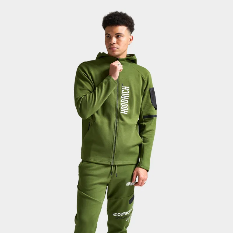Hoodrich Circuit Hoodie Chive/ White - Black sold by JD Sports