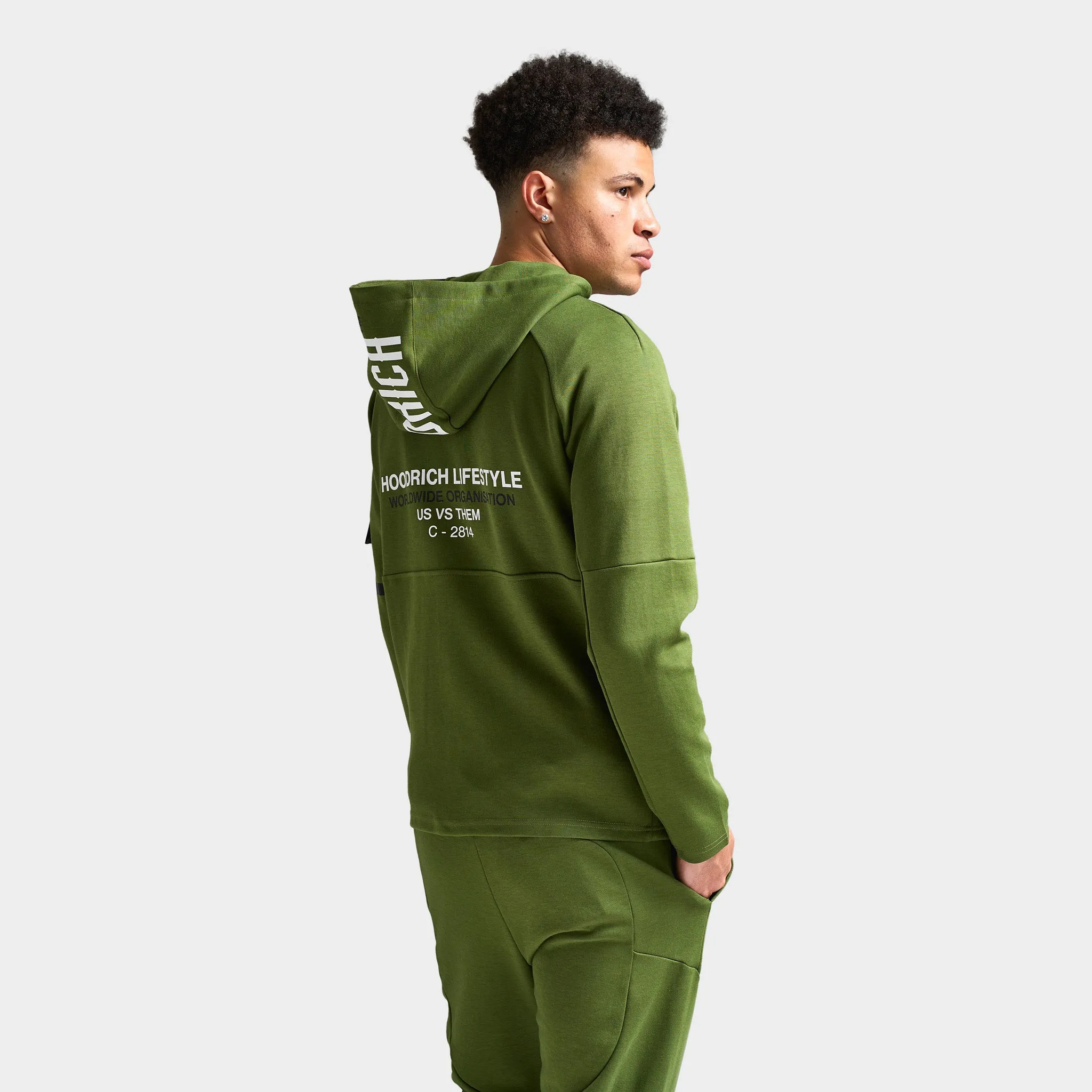 Hoodrich Circuit Hoodie Chive/ White - Black sold by JD Sports product image thumbnail 2
