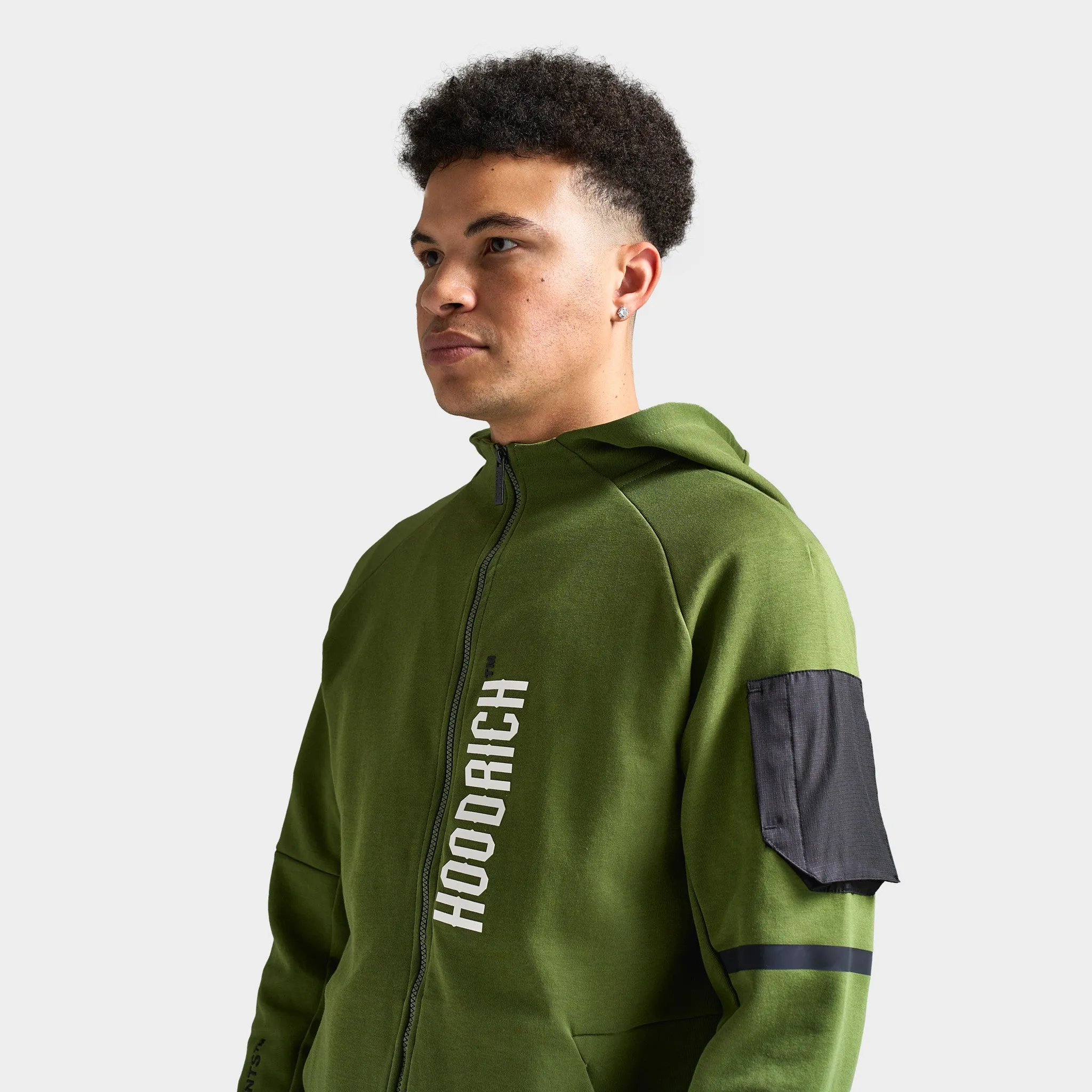 Hoodrich Circuit Hoodie Chive/ White - Black sold by JD Sports product image thumbnail 3