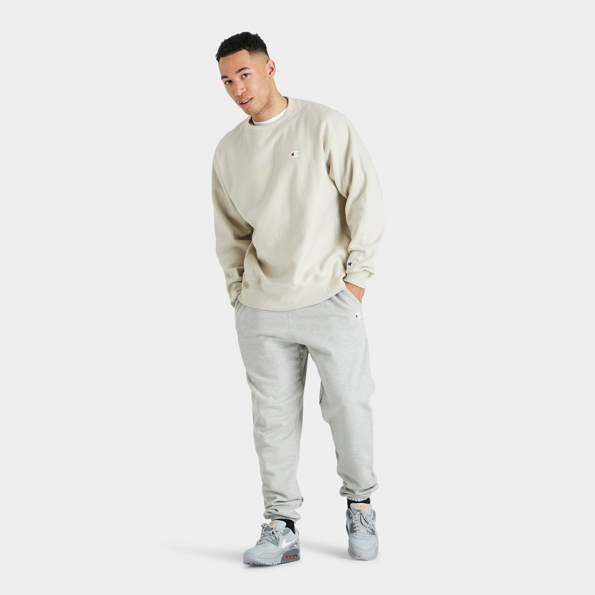 Champion Reverse Weave Crewneck / Pebblestone sold by JD Sports product image thumbnail 5