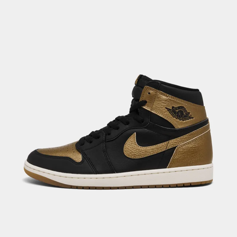 Jordan 1 Retro High OG Black / Metallic Gold - Sail sold by JD Sports