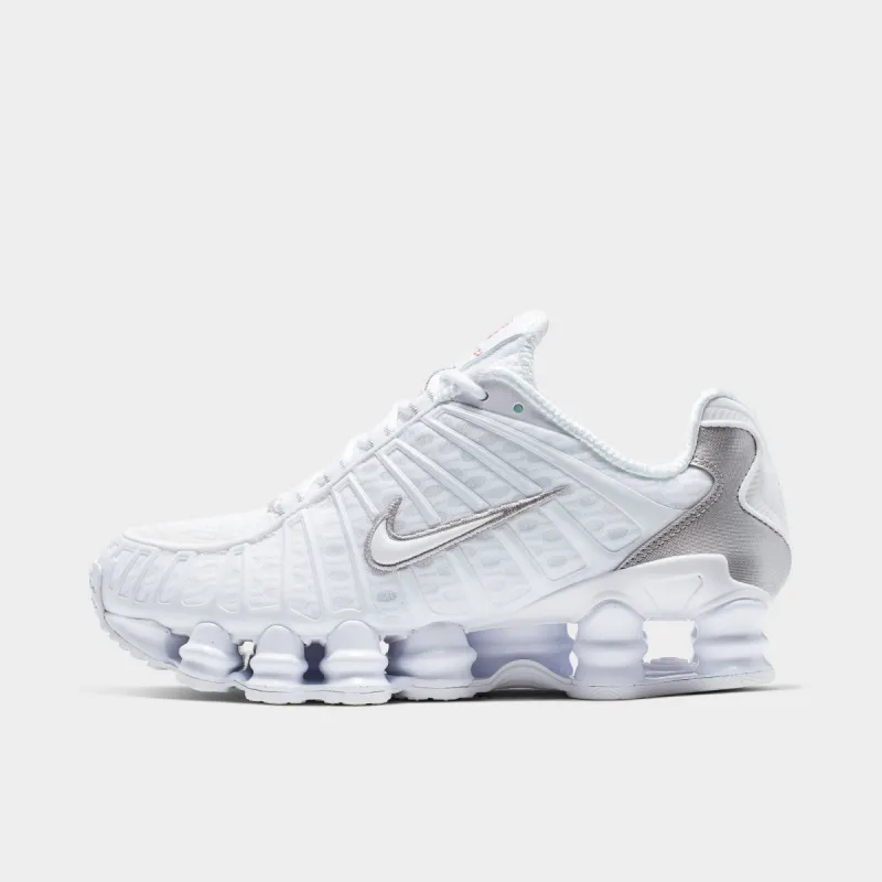 Nike Women's Shox TL White / White - Metallic Silver sold by JD Sports