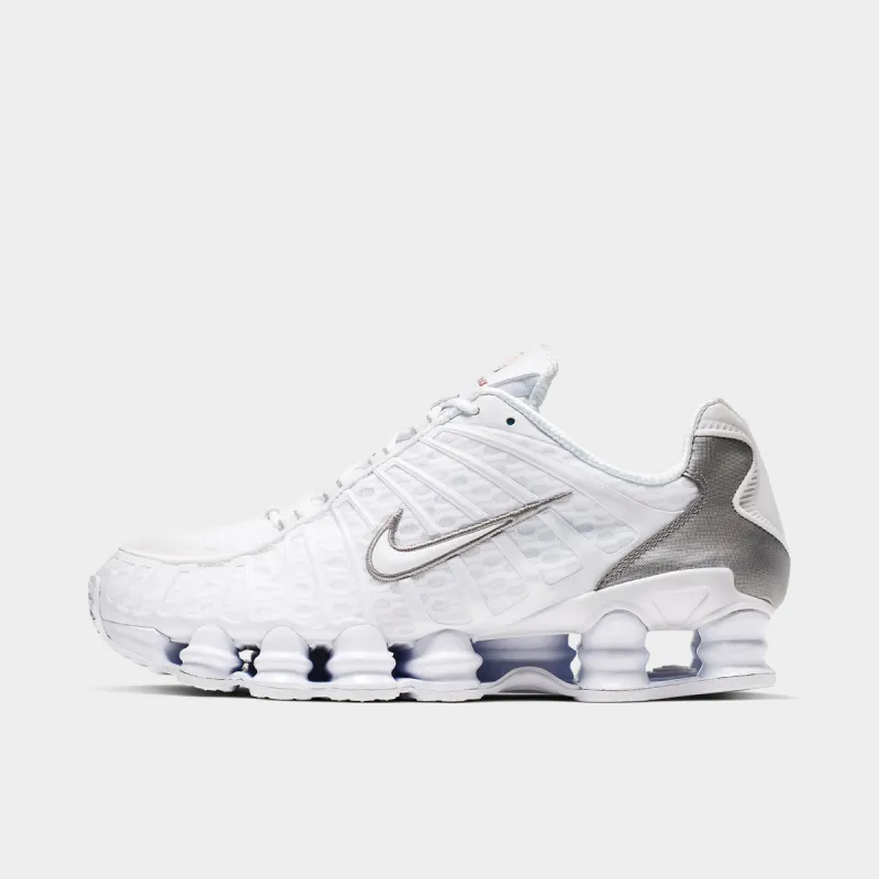 Nike Shox TL White / White - Metallic Silver sold by JD Sports