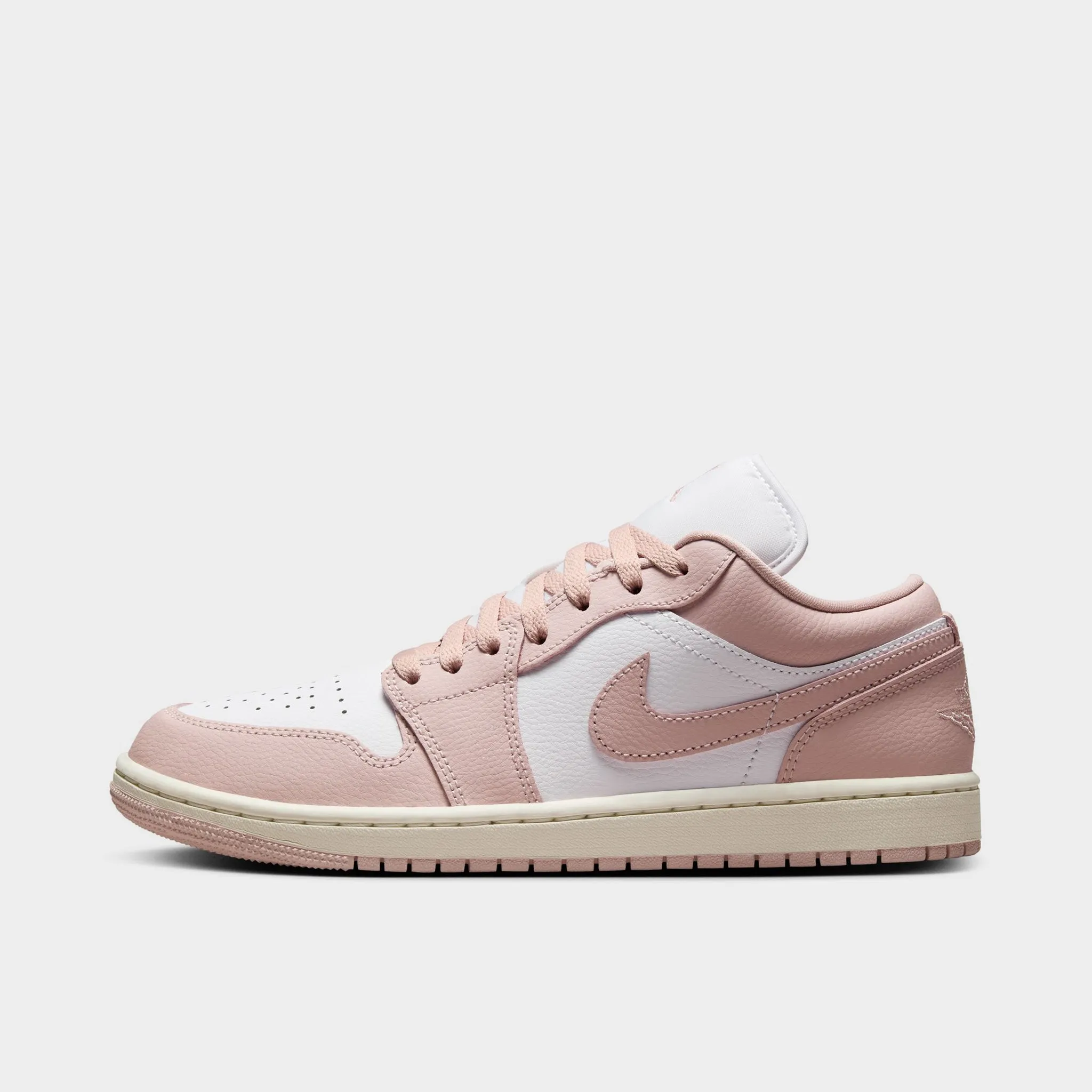 Jordan Women's 1 Low White / Pink Oxford - Sail sold by JD Sports