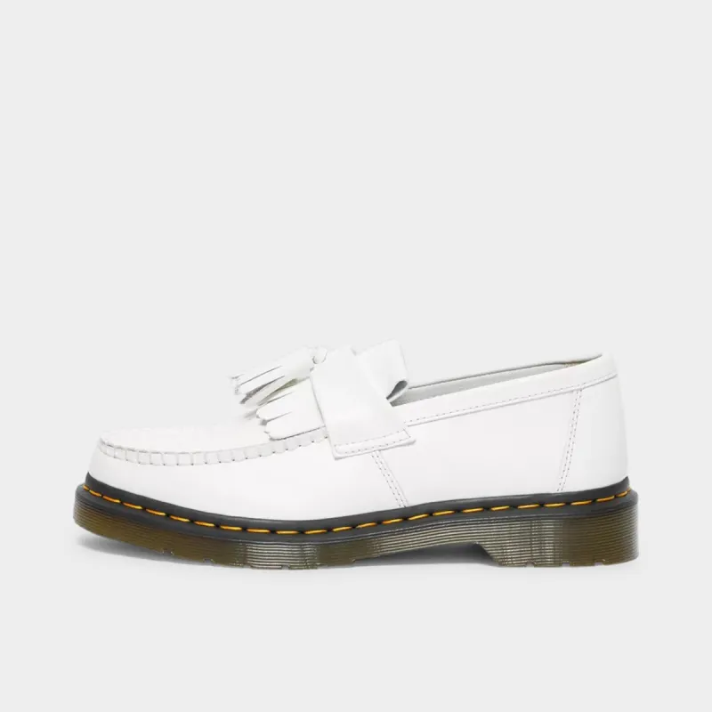 Dr. Martens Adrian Yellow Stitch Tassel Loafer / White Smooth sold by JD Sports