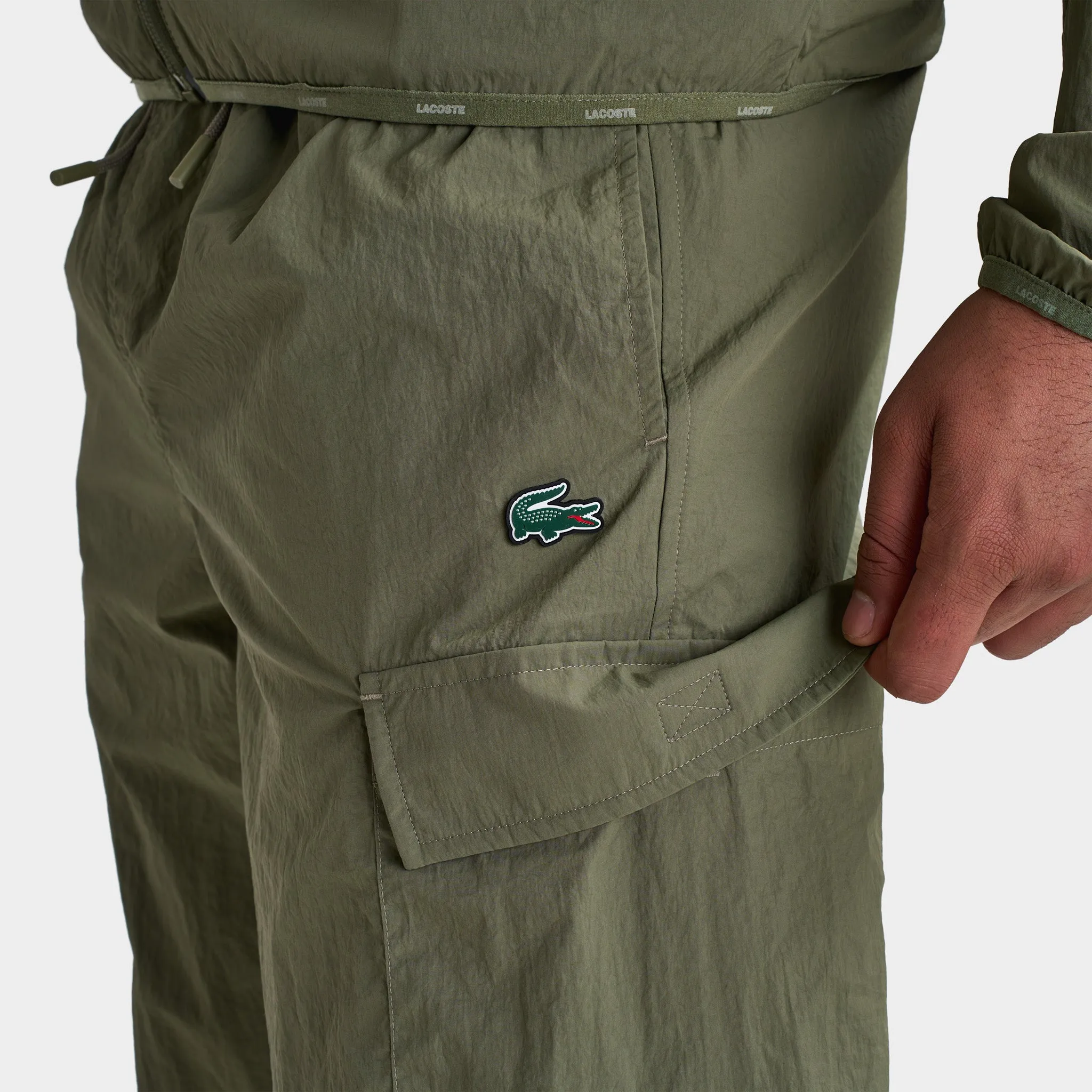 Lacoste Lightweight Taffeta Cargo Pants / Khaki sold by JD Sports product image thumbnail 5