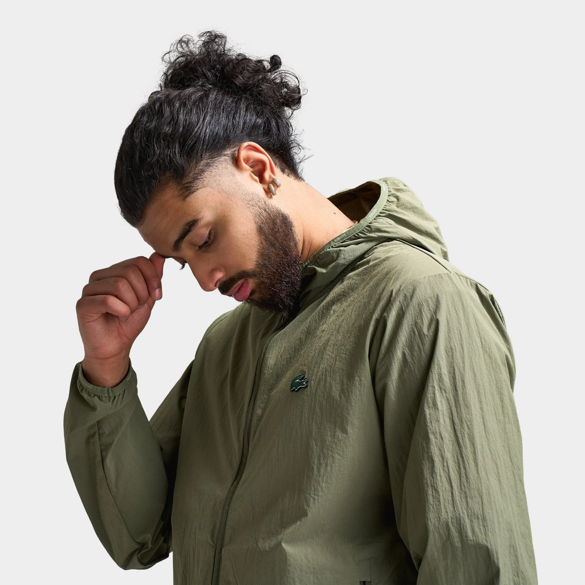 Lacoste Lightweight Taffeta Jacket / Khaki sold by JD Sports product image thumbnail 3