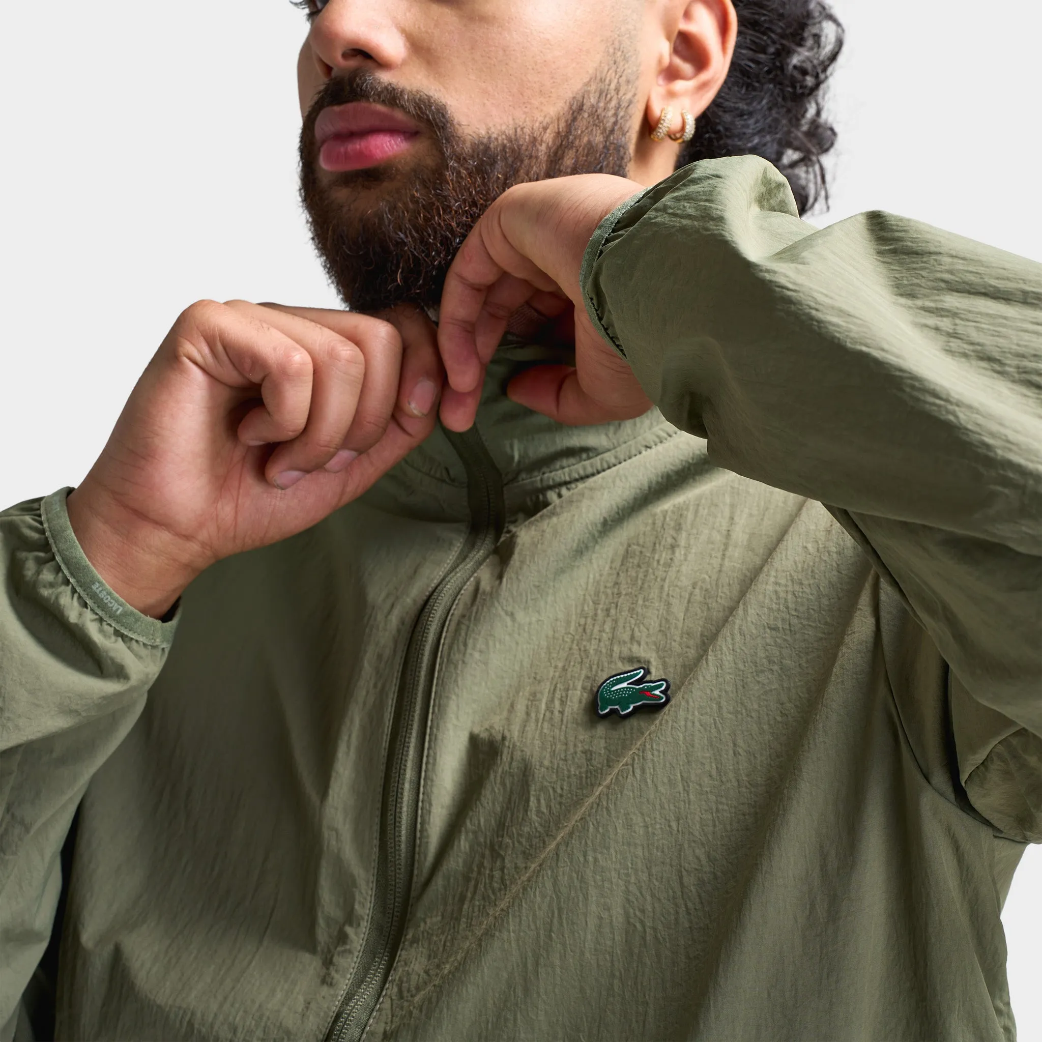 Lacoste Lightweight Taffeta Jacket / Khaki sold by JD Sports product image thumbnail 5