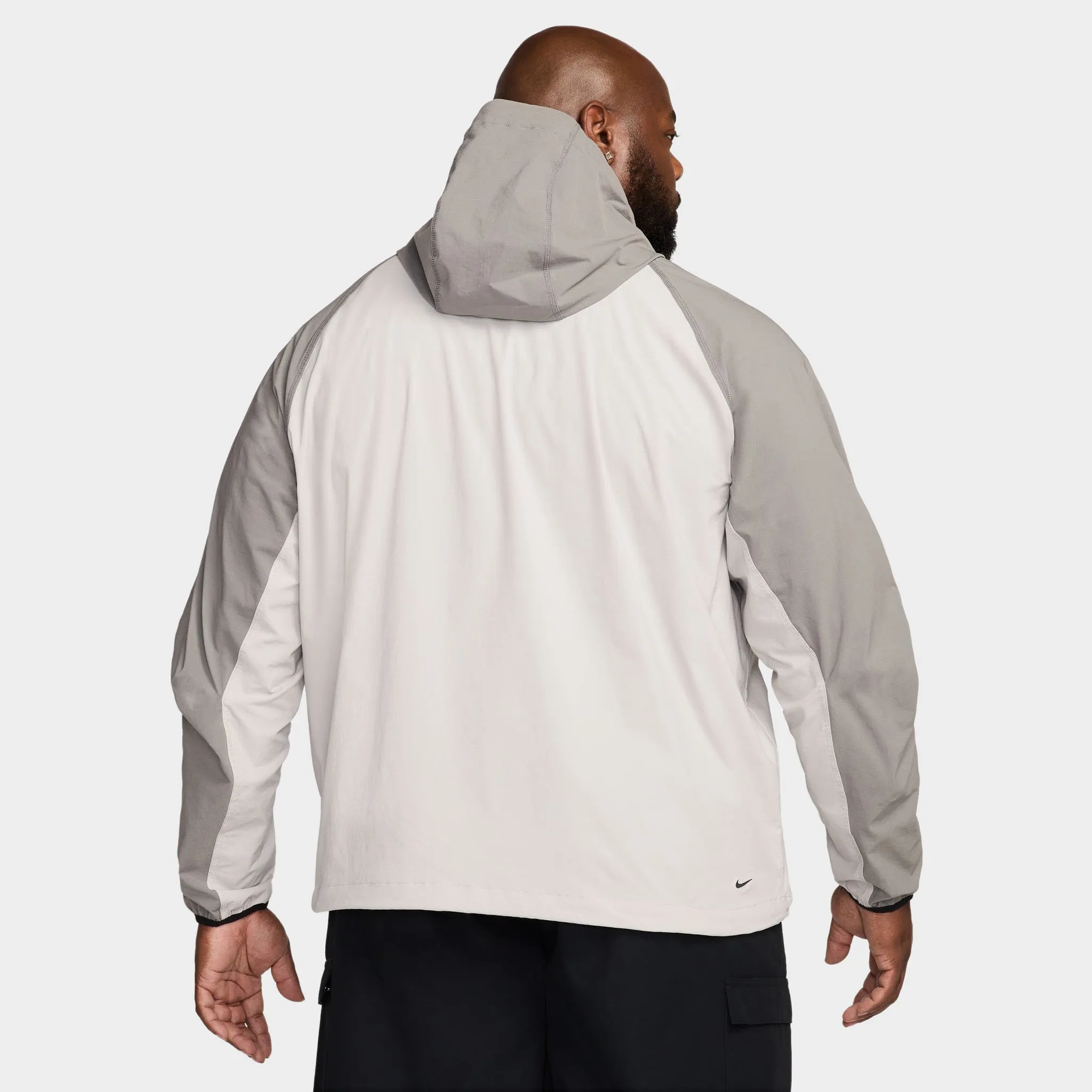 Nike Sportswear Tech Full-Zip Woven Windrunner Jacket Lt Iron Ore / Flat Pewter - Black sold by JD Sports product image thumbnail 2