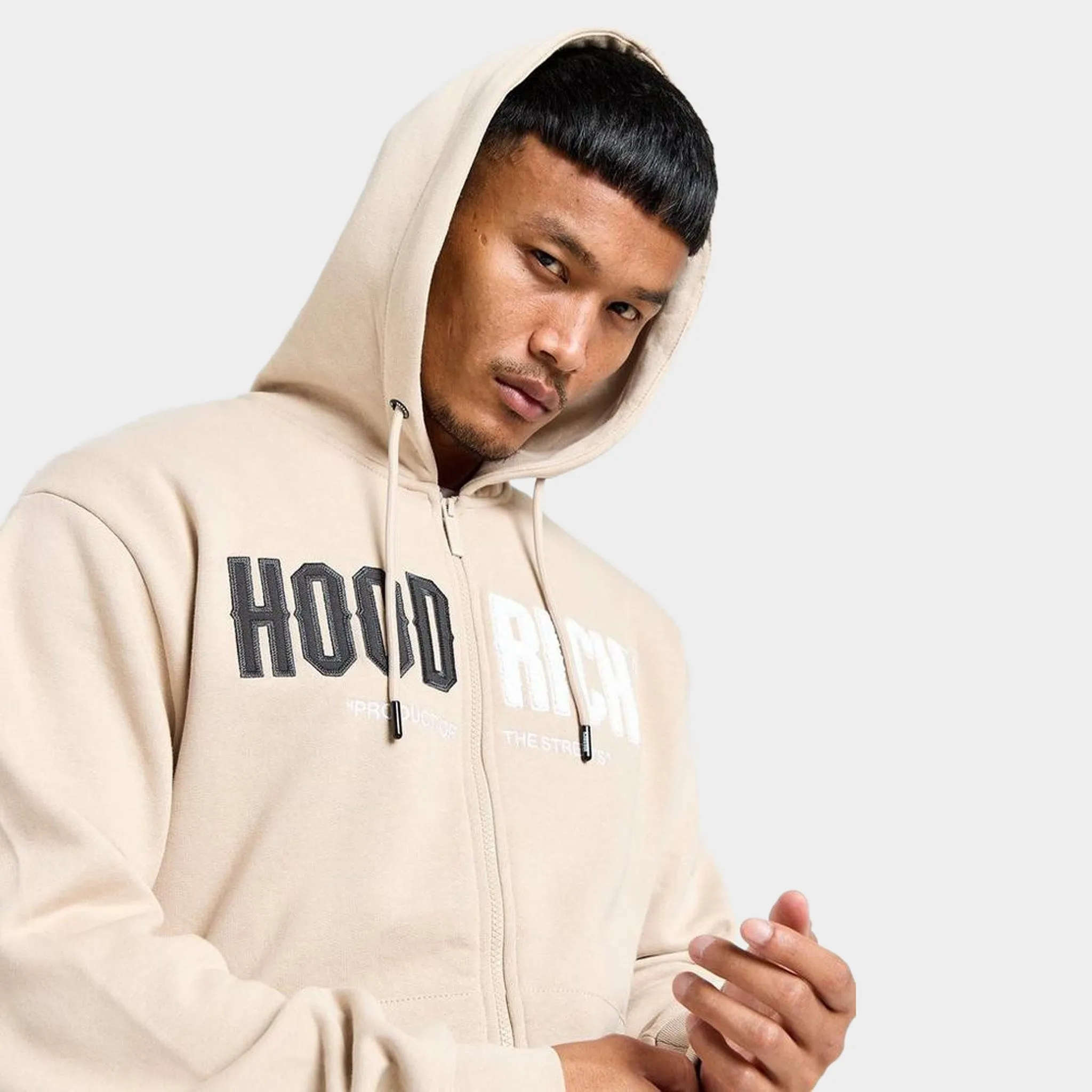 Hoodrich Fade Zip-Through Hoodie / Oxford Tan sold by JD Sports product image thumbnail 3