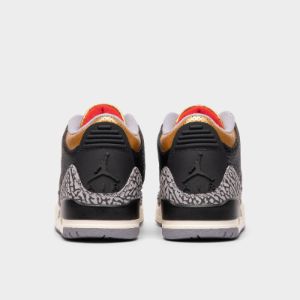Jordan Women’s 3 Retro Black / Fire Red - Metallic Gold sold by JD Sports