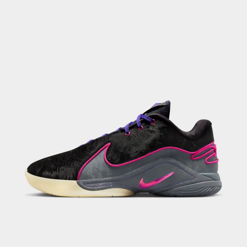Nike LeBron XXII Black / Laser Fuchsia - Dark Grey sold by JD Sports