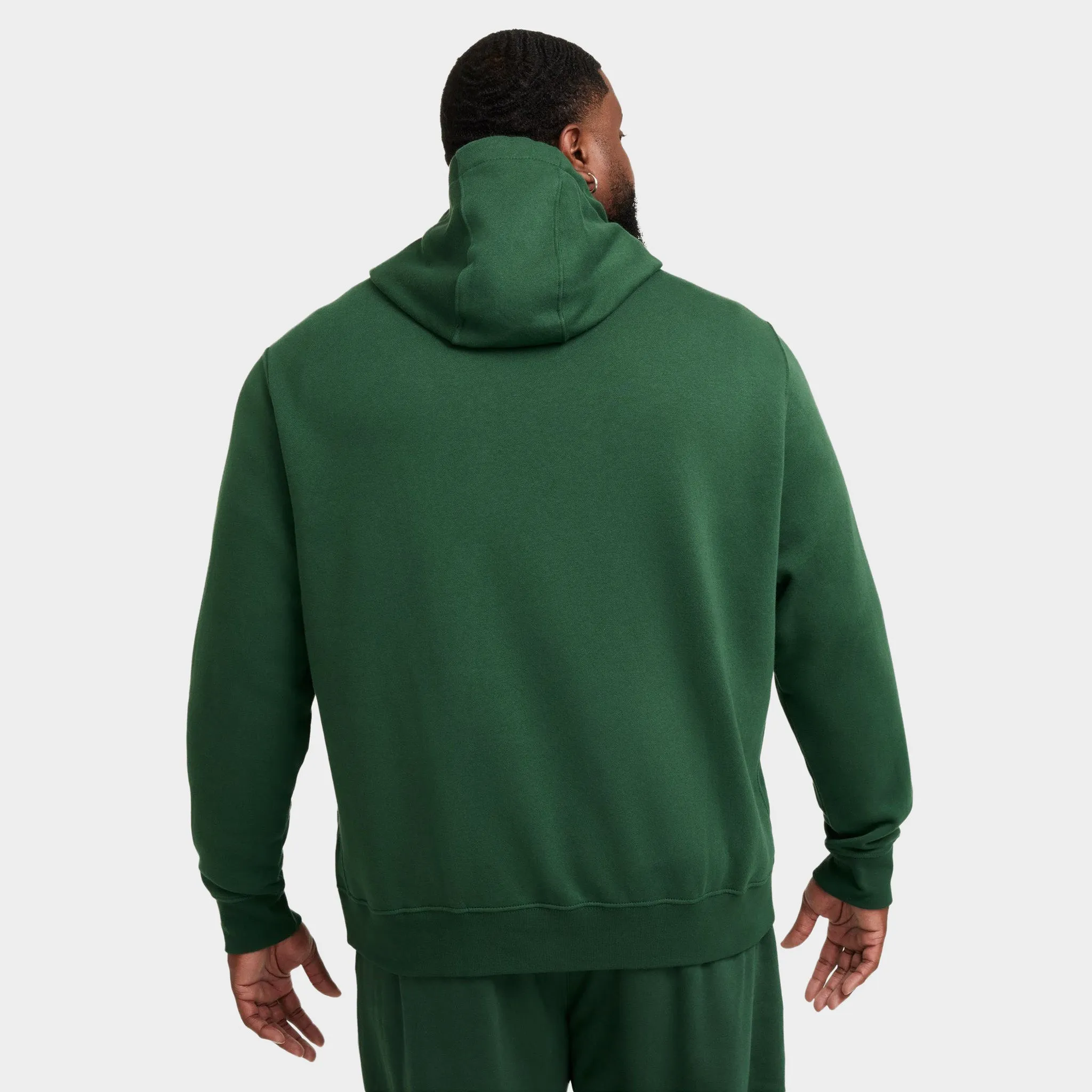 Nike Sportswear Club Fleece Full-Zip Hoodie Fir / Fir - White sold by JD Sports product image thumbnail 2