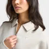 Nike Women's Sportswear Phoenix Fleece Oversized Quarter Zip Polo Light Orewood Brown / Sail sold by JD Sports