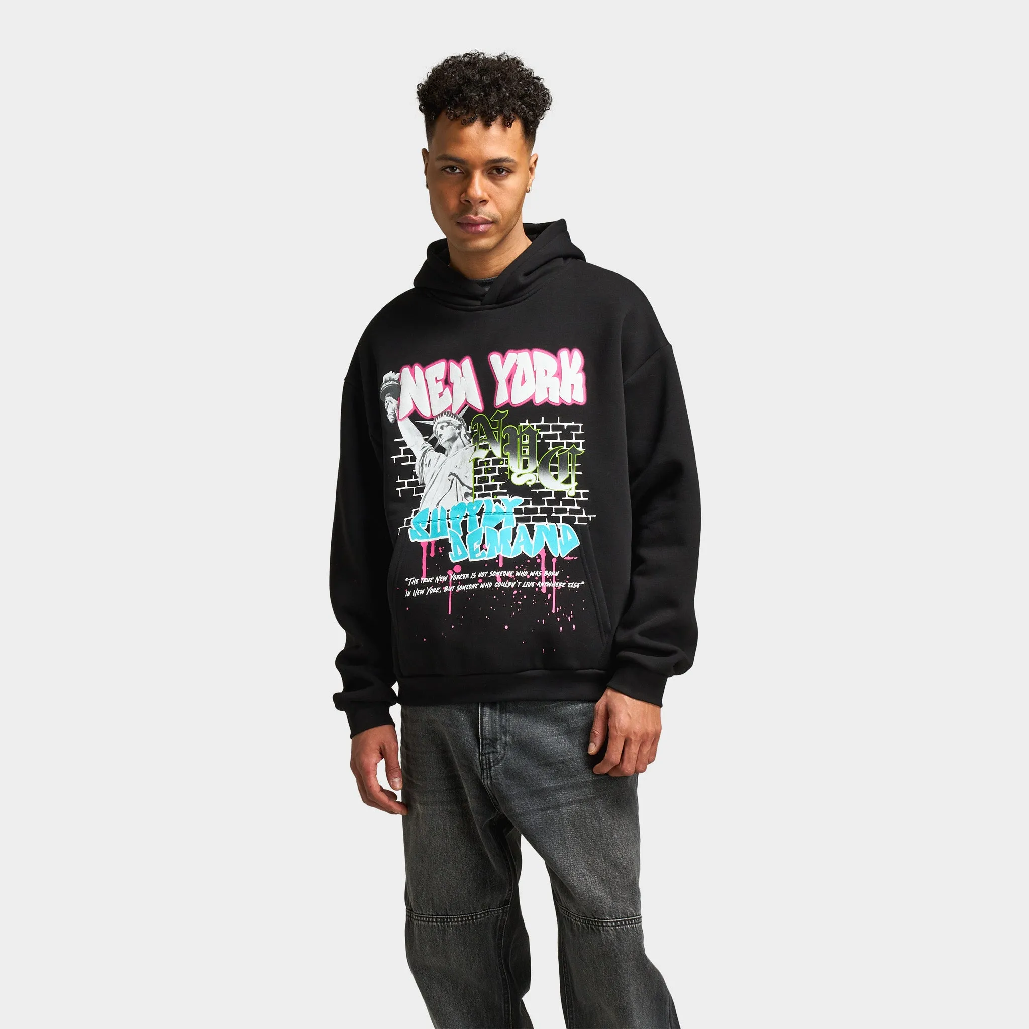 Supply & Demand NYC Hoodie / Black sold by JD Sports