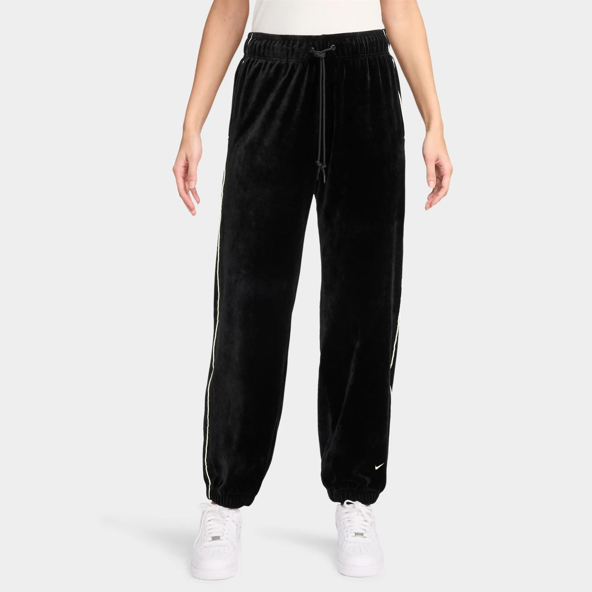 Nike Women's Sportswear Velour Jogger Black / Sail - Sail sold by JD Sports