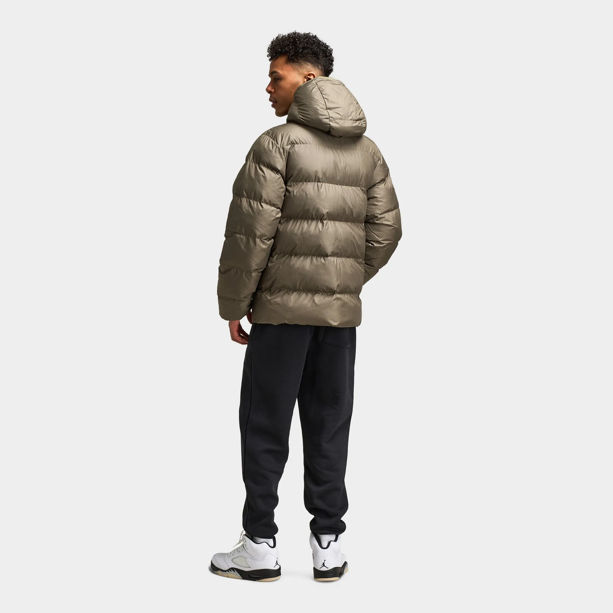 Jordan Brooklyn Puffer Jacket Medium Olive / Black sold by JD Sports product image thumbnail 5