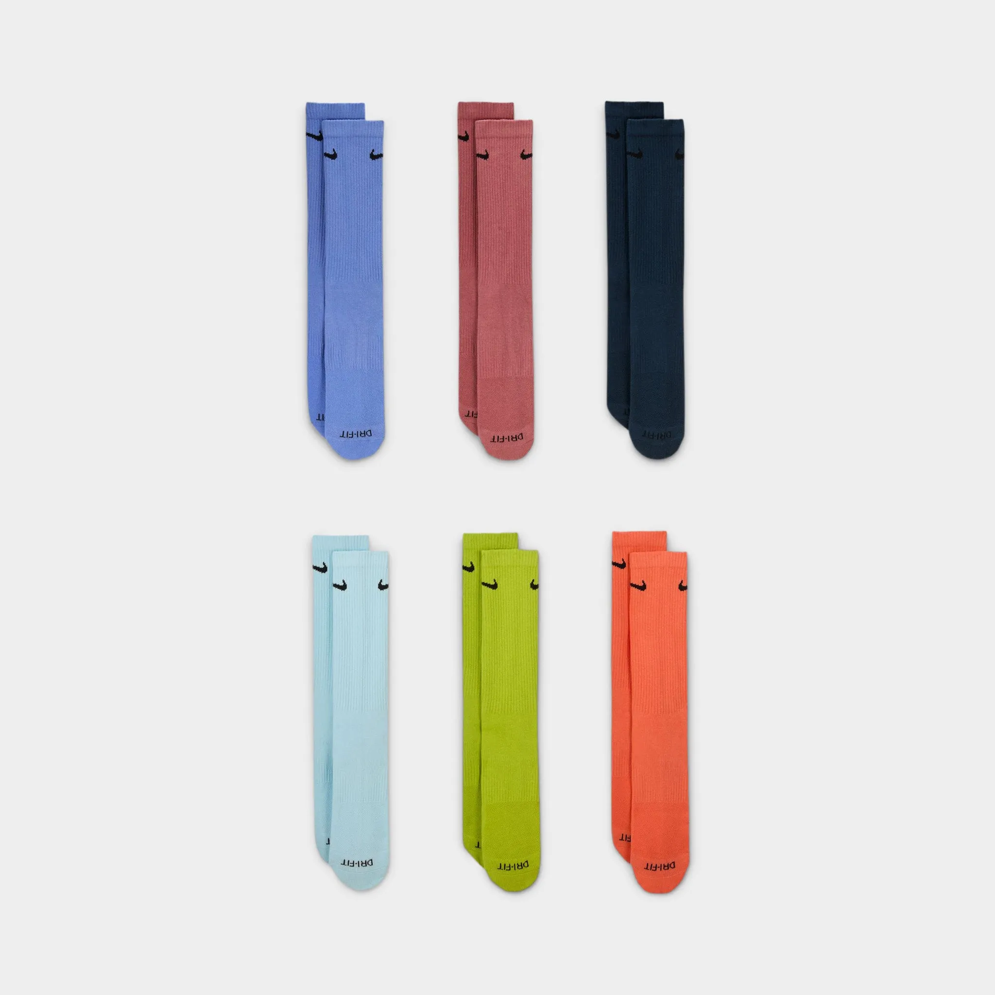 Nike Everyday Plus Cushioned Training Crew Socks (6 Pack) / Multi-color sold by JD Sports