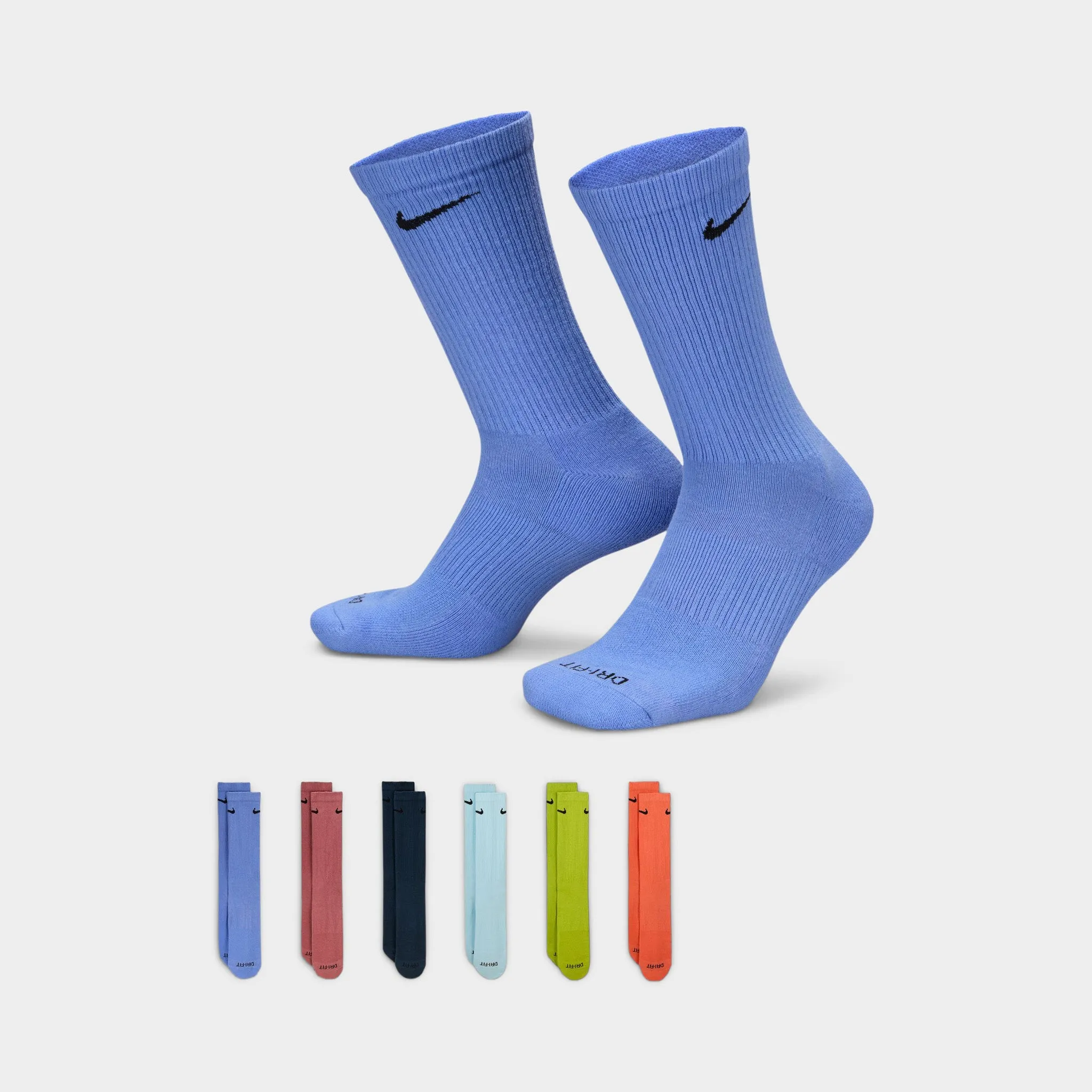 Nike Everyday Plus Cushioned Training Crew Socks (6 Pack) / Multi-color sold by JD Sports product image thumbnail 3