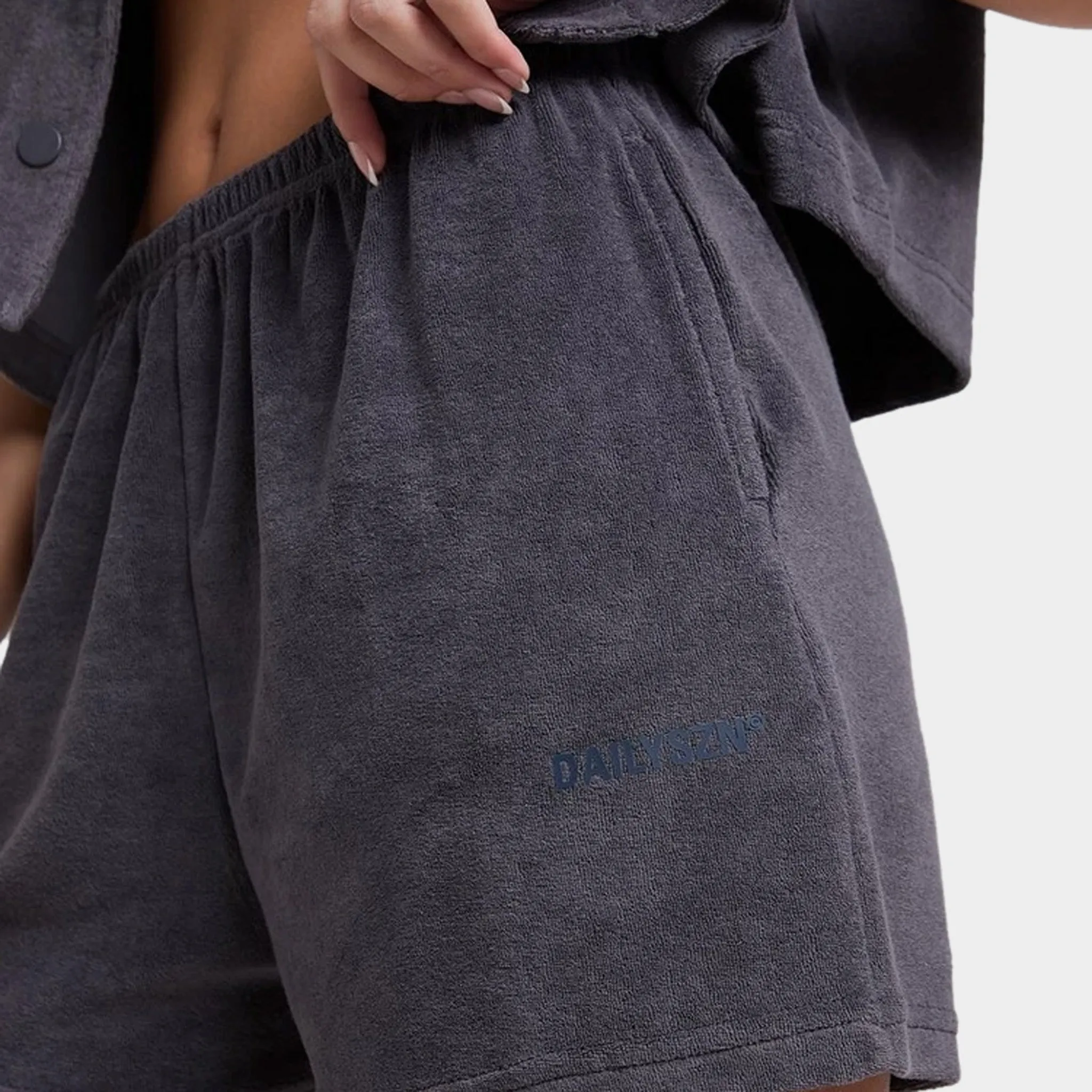 DAILYSZN Women's Evry Toweling Shorts / Navy sold by JD Sports product image thumbnail 4