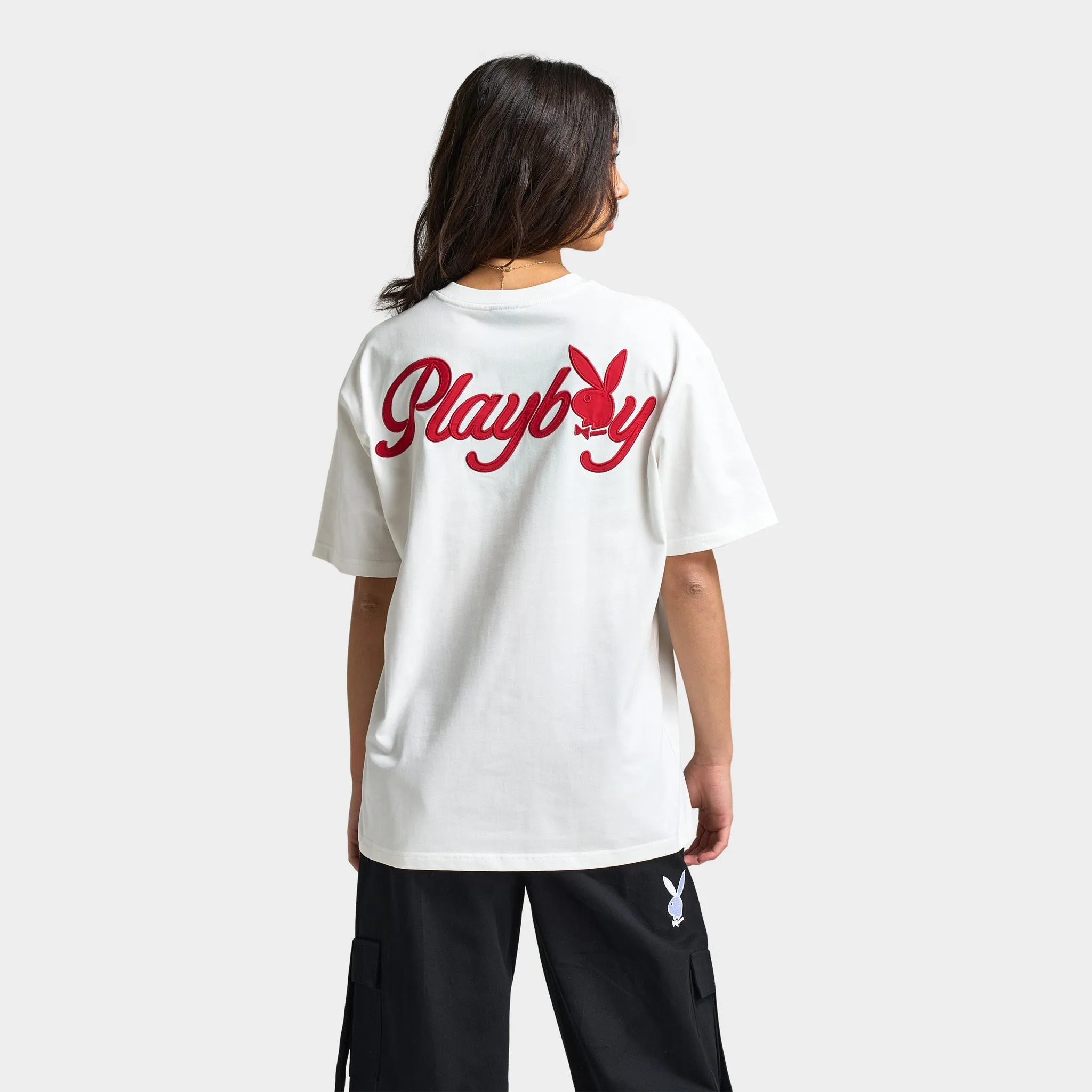 Playboy Women's Script Graphic T-Shirt / Off White sold by JD Sports product image thumbnail 2
