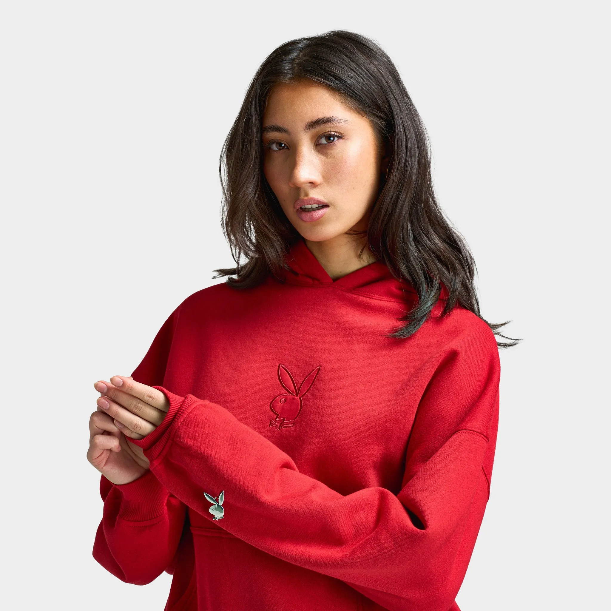 Playboy Women's Cherry Diamonte Hoodie / Black sold by JD Sports product image thumbnail 3