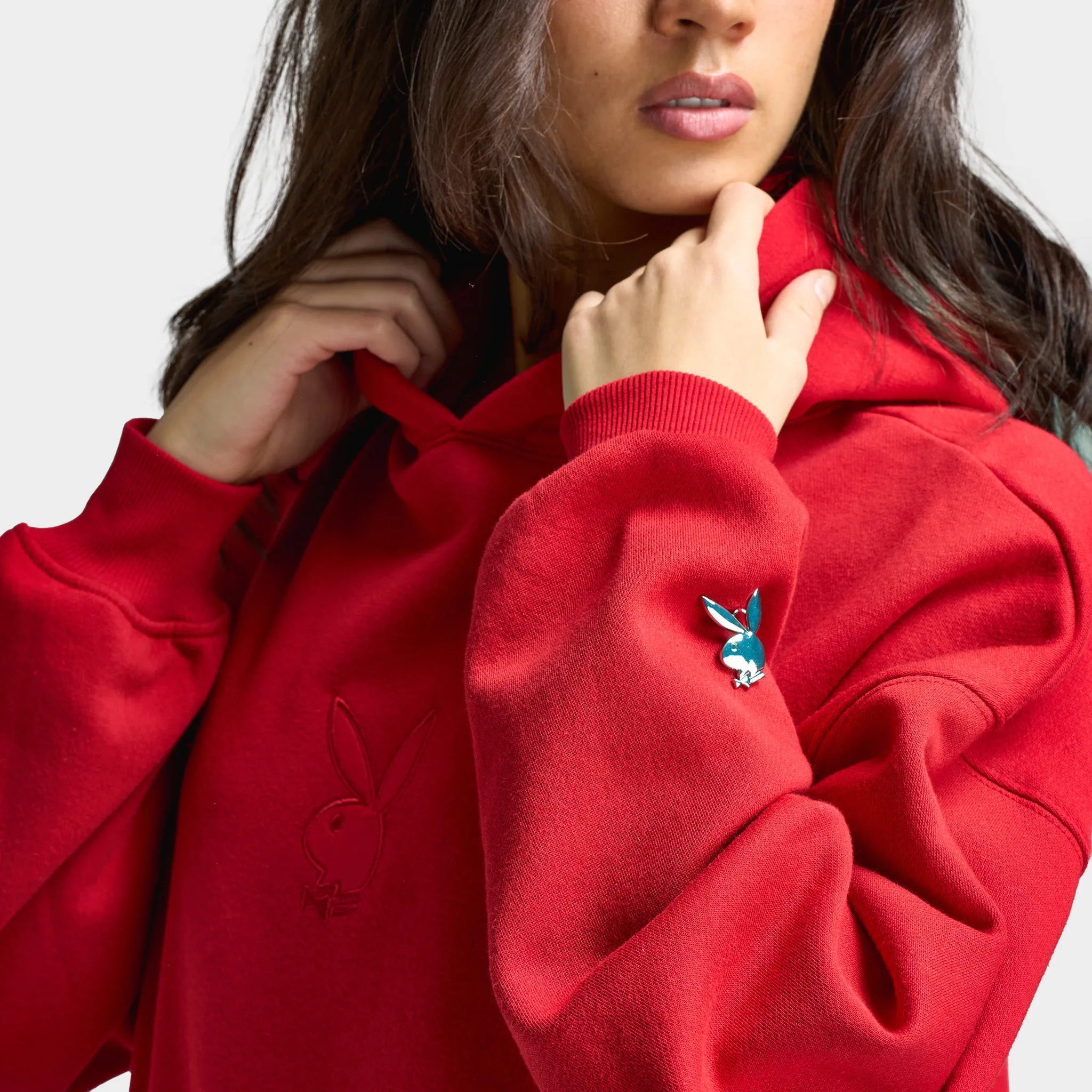 Playboy Women's Cherry Diamonte Hoodie / Black sold by JD Sports product image thumbnail 4