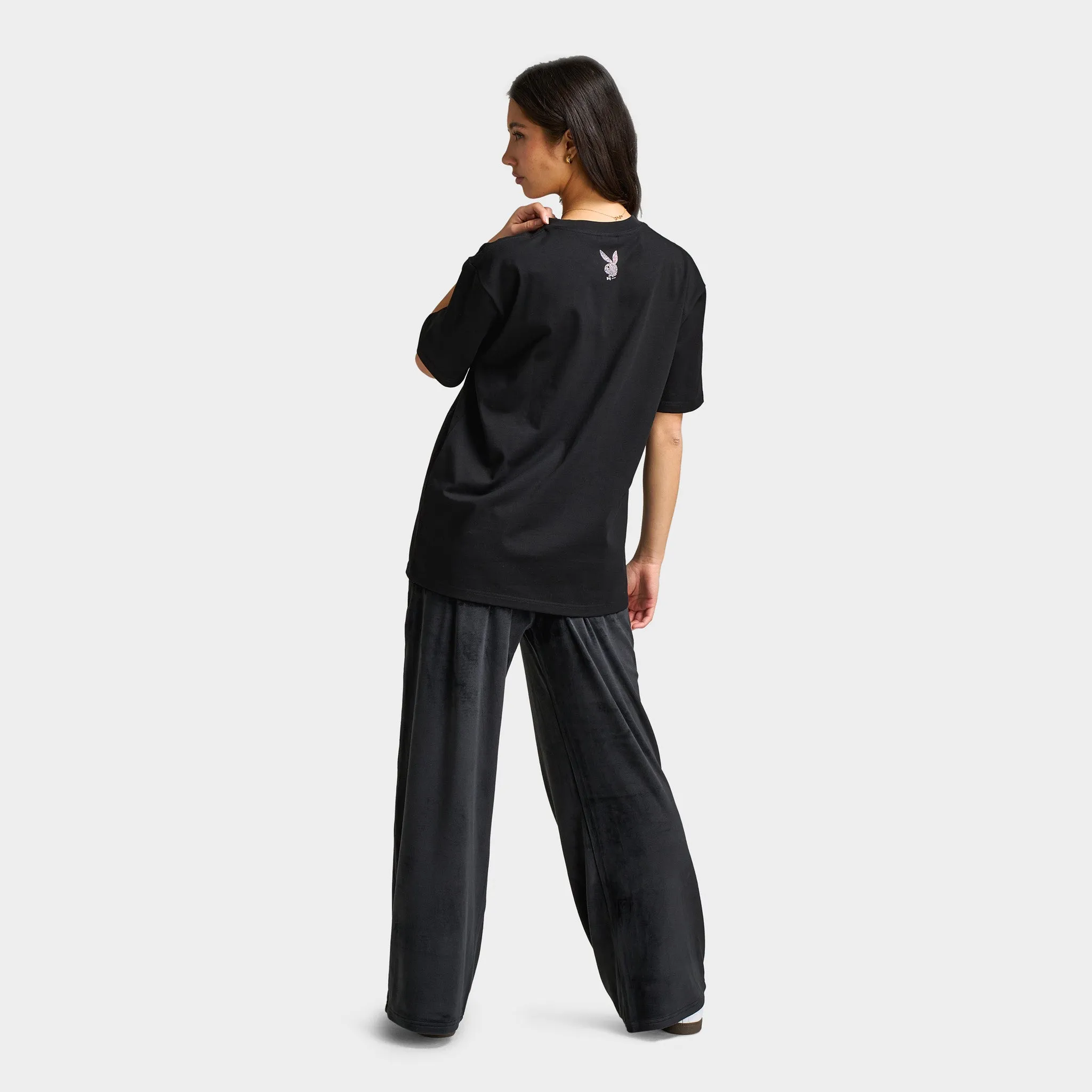 Playboy Women's Chastity Samone Diamonte Tee / Black sold by JD Sports product image thumbnail 5