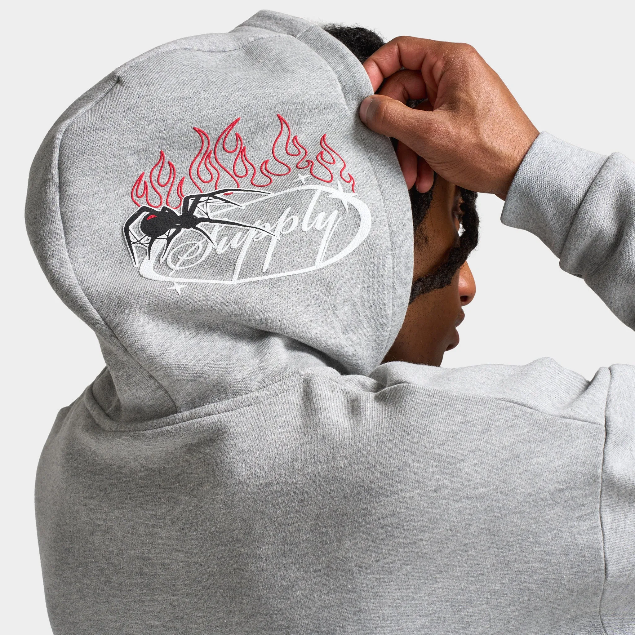Supply & Demand Cayman Full Zip Hoodie / Grey sold by JD Sports product image thumbnail 5