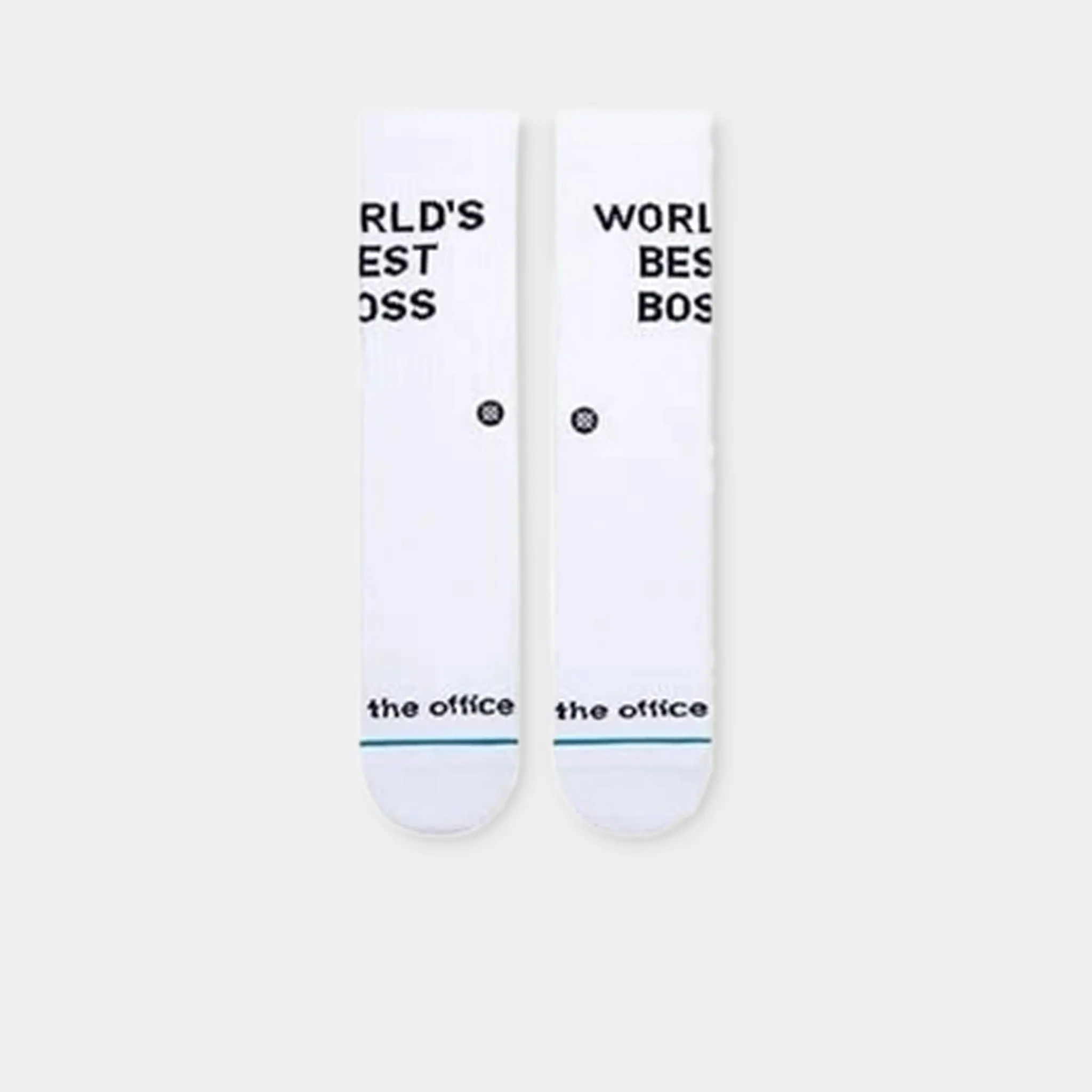 Stance x The Office World's Best Boss Crew Socks / White sold by JD Sports product image thumbnail 2