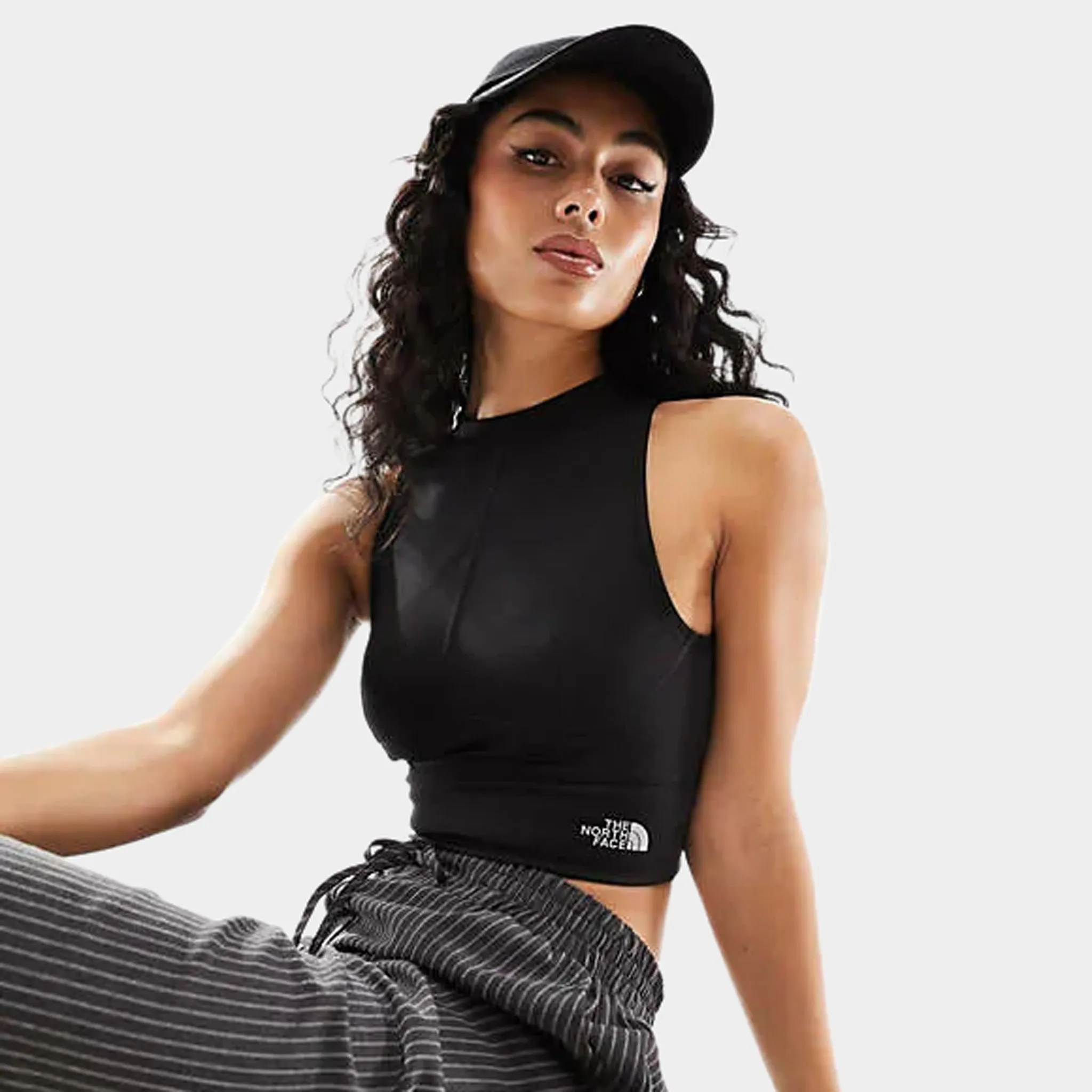 The North Face Women's Piping Rib Knit Top / TNF Black sold by JD Sports