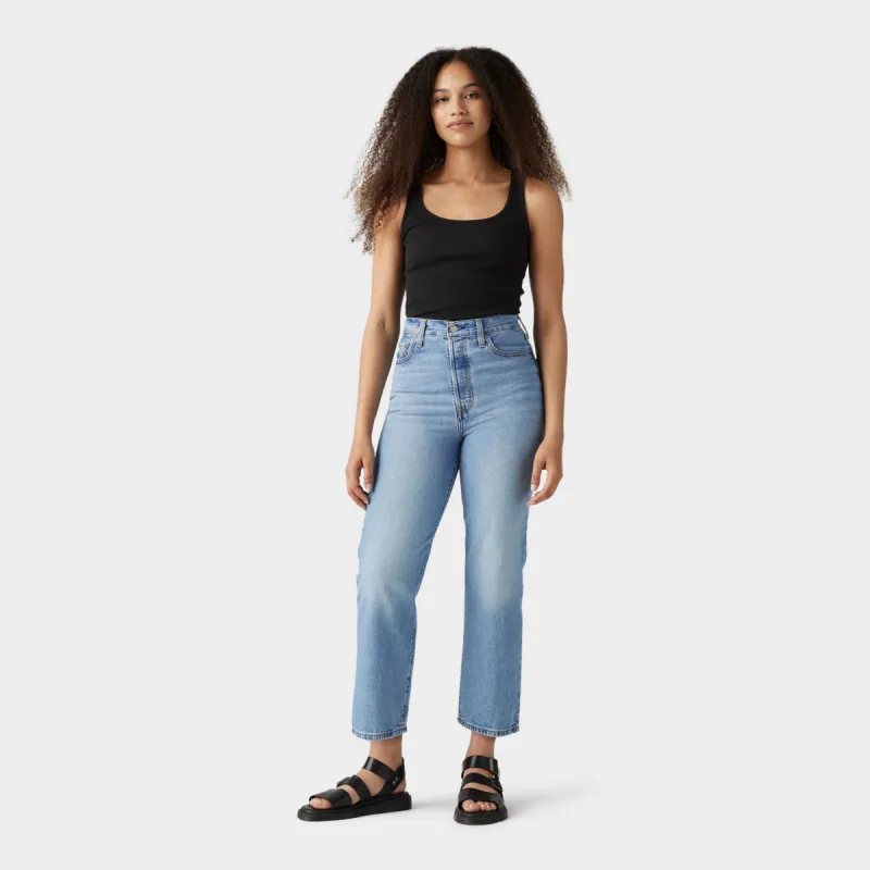 Levis Women's Ribcage Straight Ankle / Z0569 Light Indigo Worn In sold by JD Sports