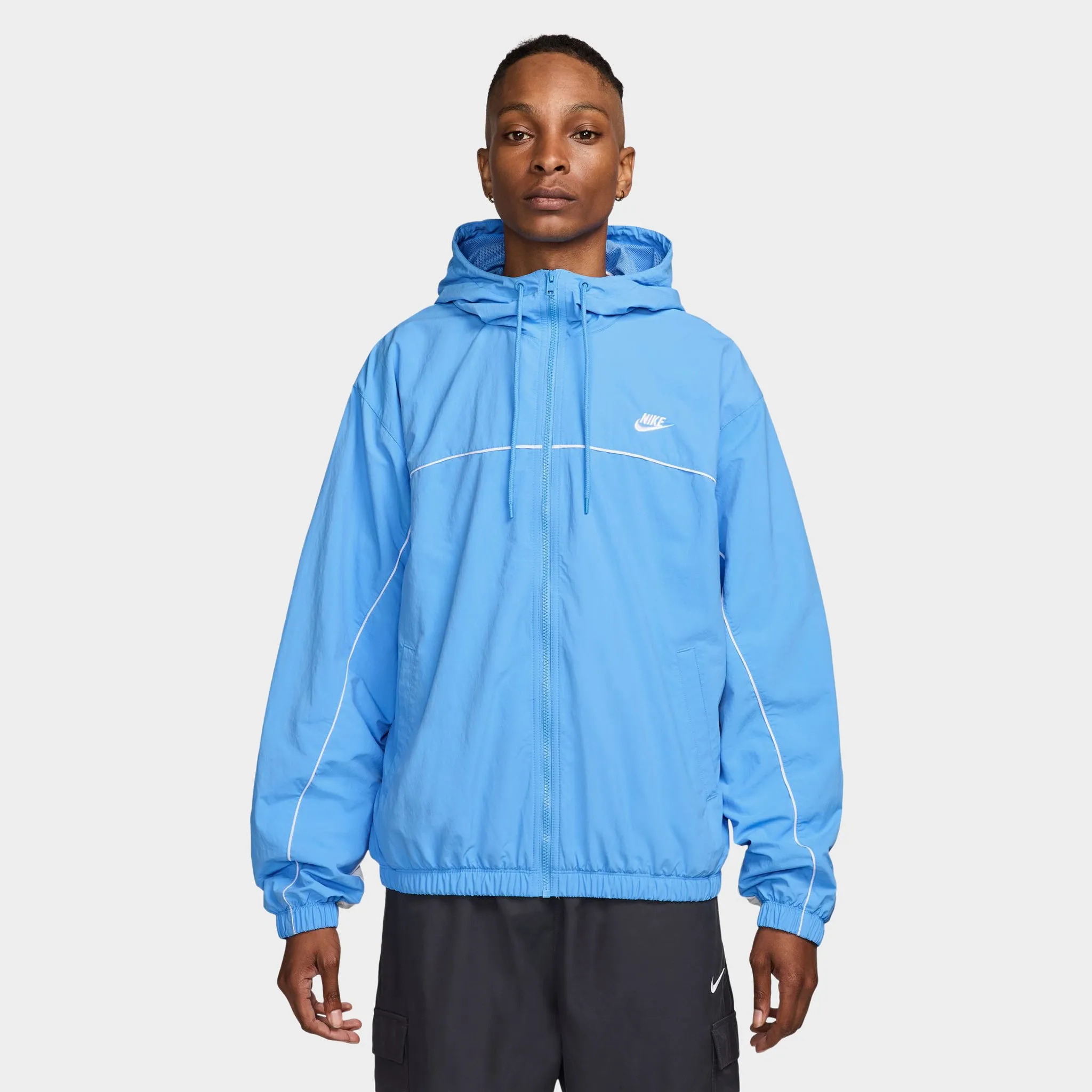Nike Club Athlete Hooded Jacket University Blue / Photon Dust - White sold by JD Sports