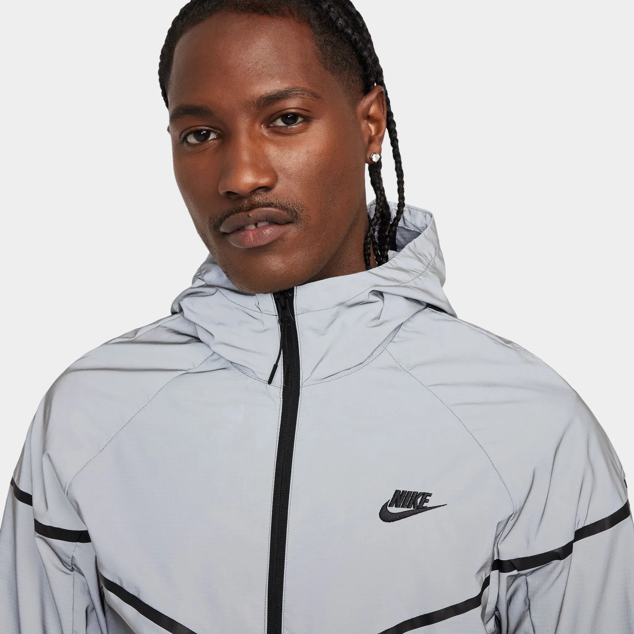 Nike Sportswear Tech Woven Jacket Reflect Silver/ Black sold by JD Sports product image thumbnail 4