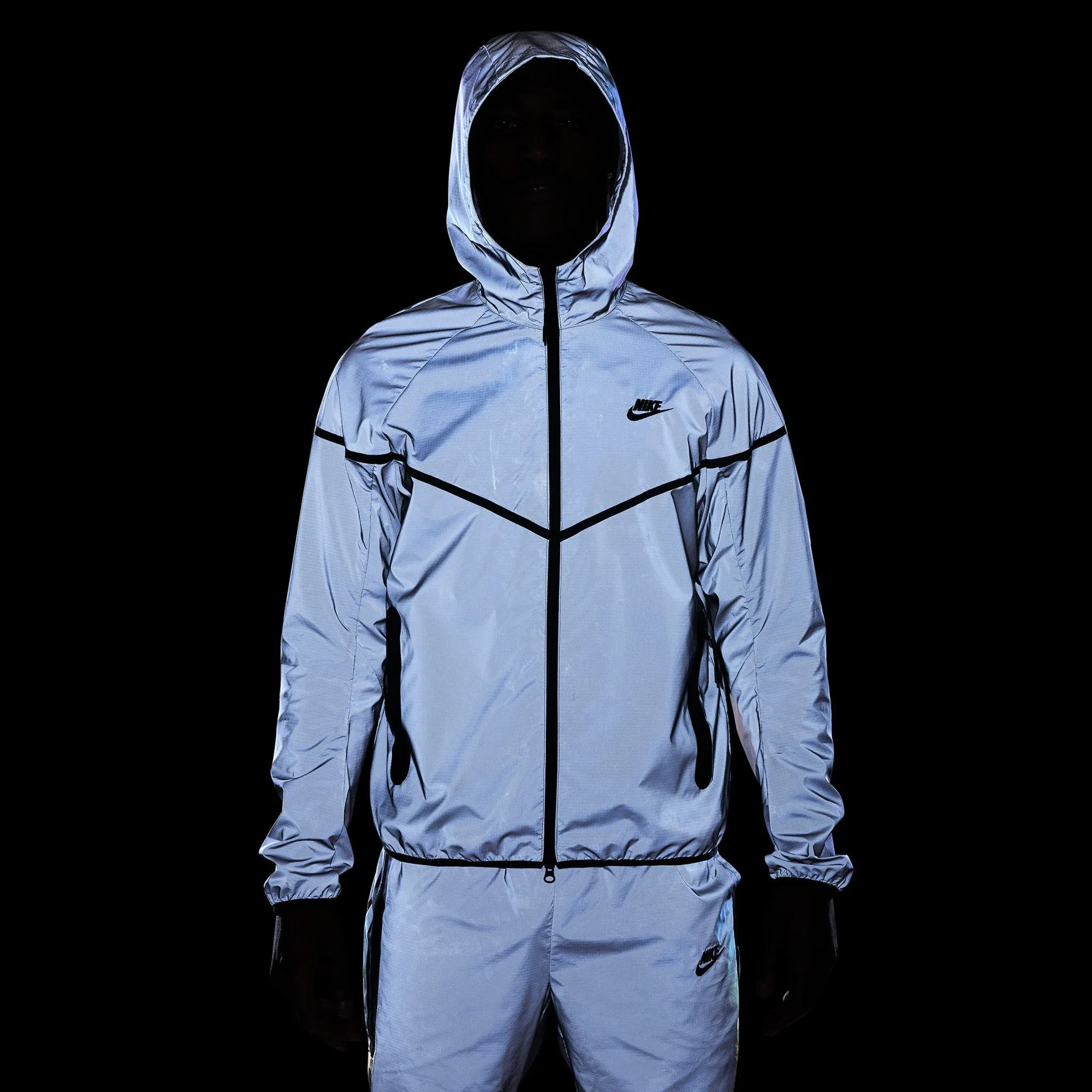 Nike Sportswear Tech Woven Jacket Reflect Silver/ Black sold by JD Sports product image thumbnail 3