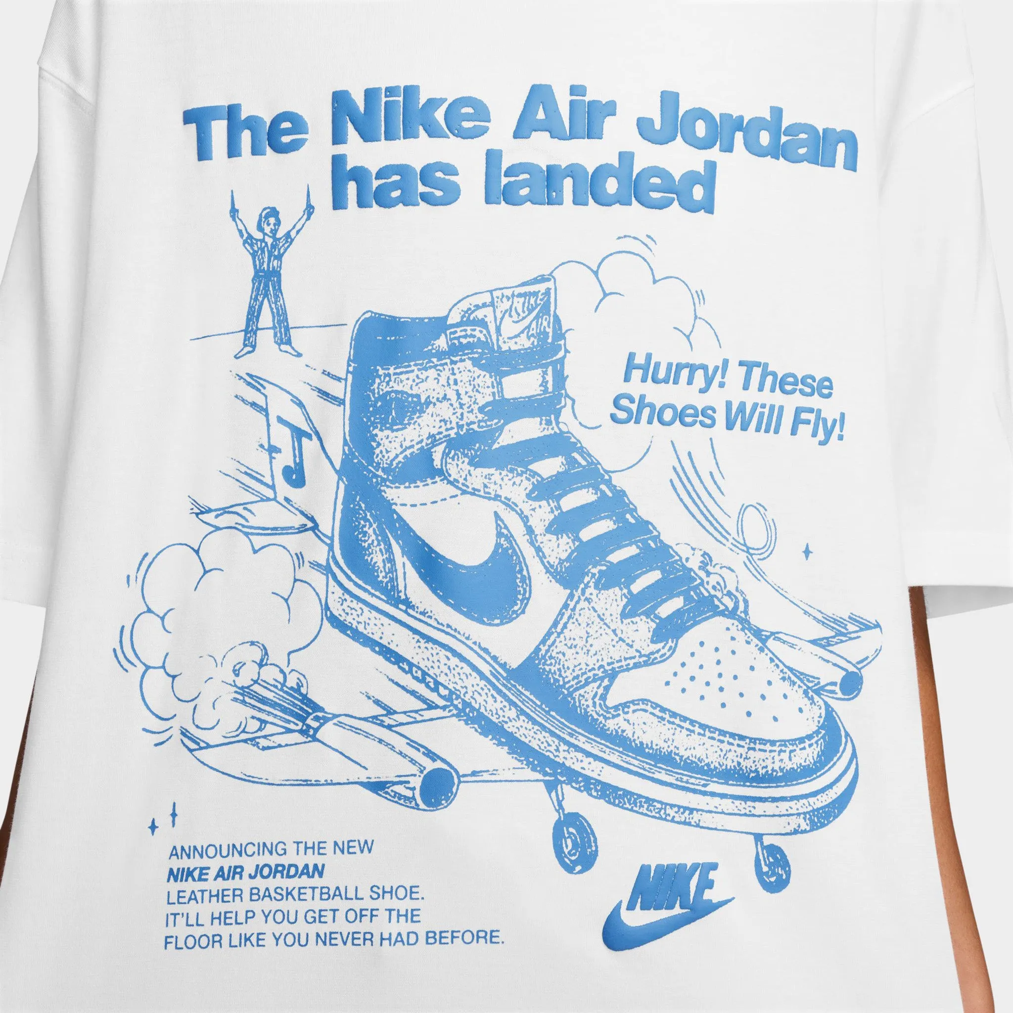 Jordan Women's Oversized Sneaker Graphic T-Shirt / White sold by JD Sports product image thumbnail 3