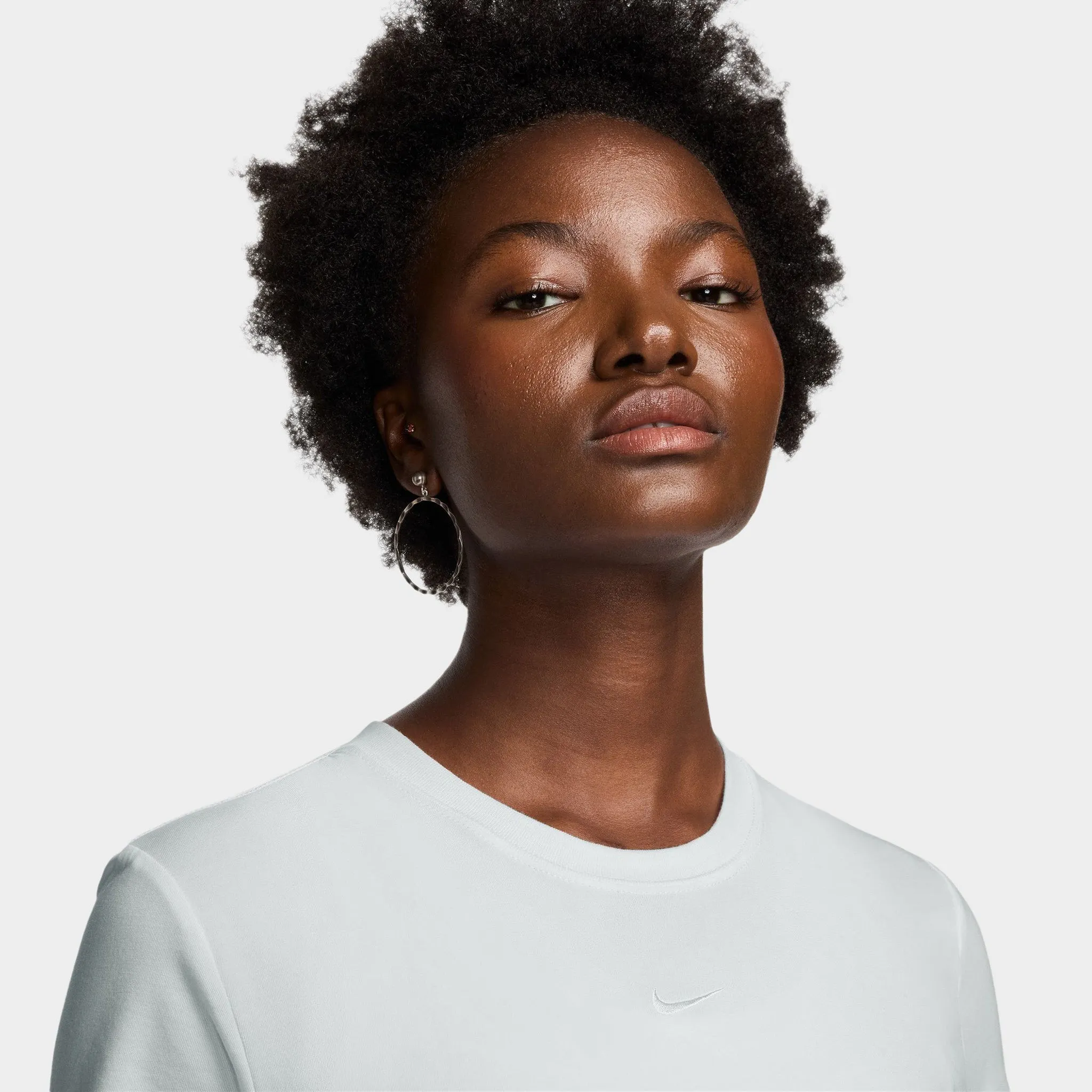 Nike Sportswear Women's Chill Knit Crop Top / White sold by JD Sports product image thumbnail 3