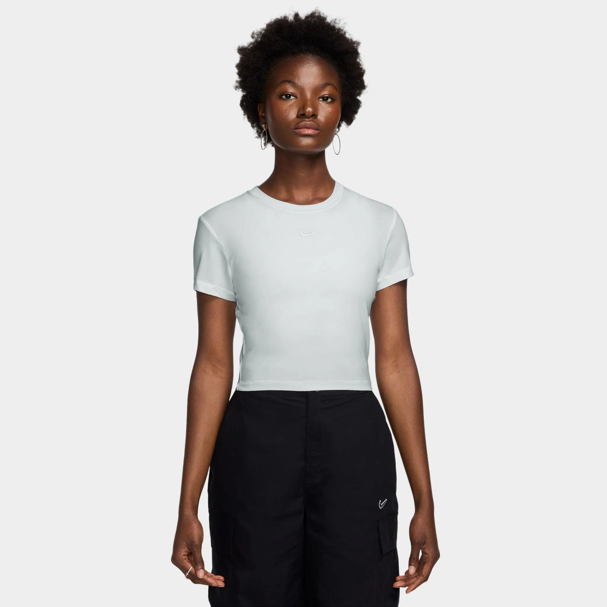 Nike Sportswear Women's Chill Knit Crop Top / White sold by JD Sports