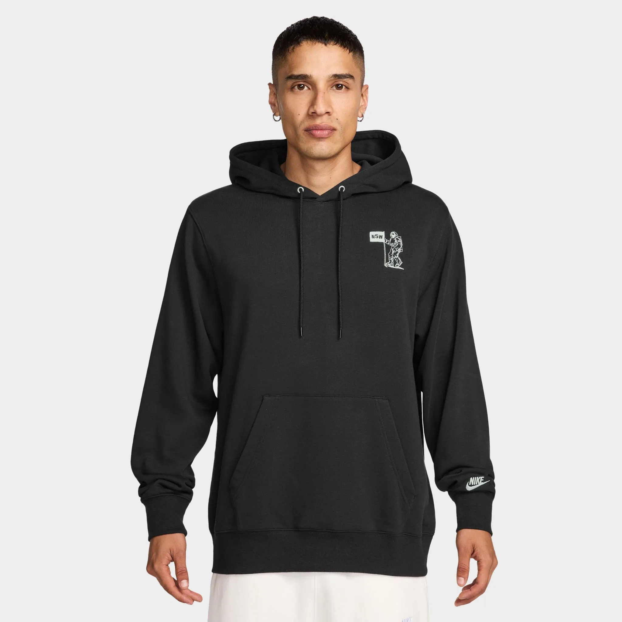Nike Club Moon Hoodie GFX Black / Photon Dust sold by JD Sports