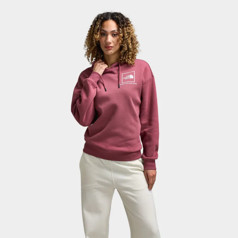 The North Face Women's Back New Fine Box Relaxed Pullover Hoodie / Wild Ginger sold by JD Sports