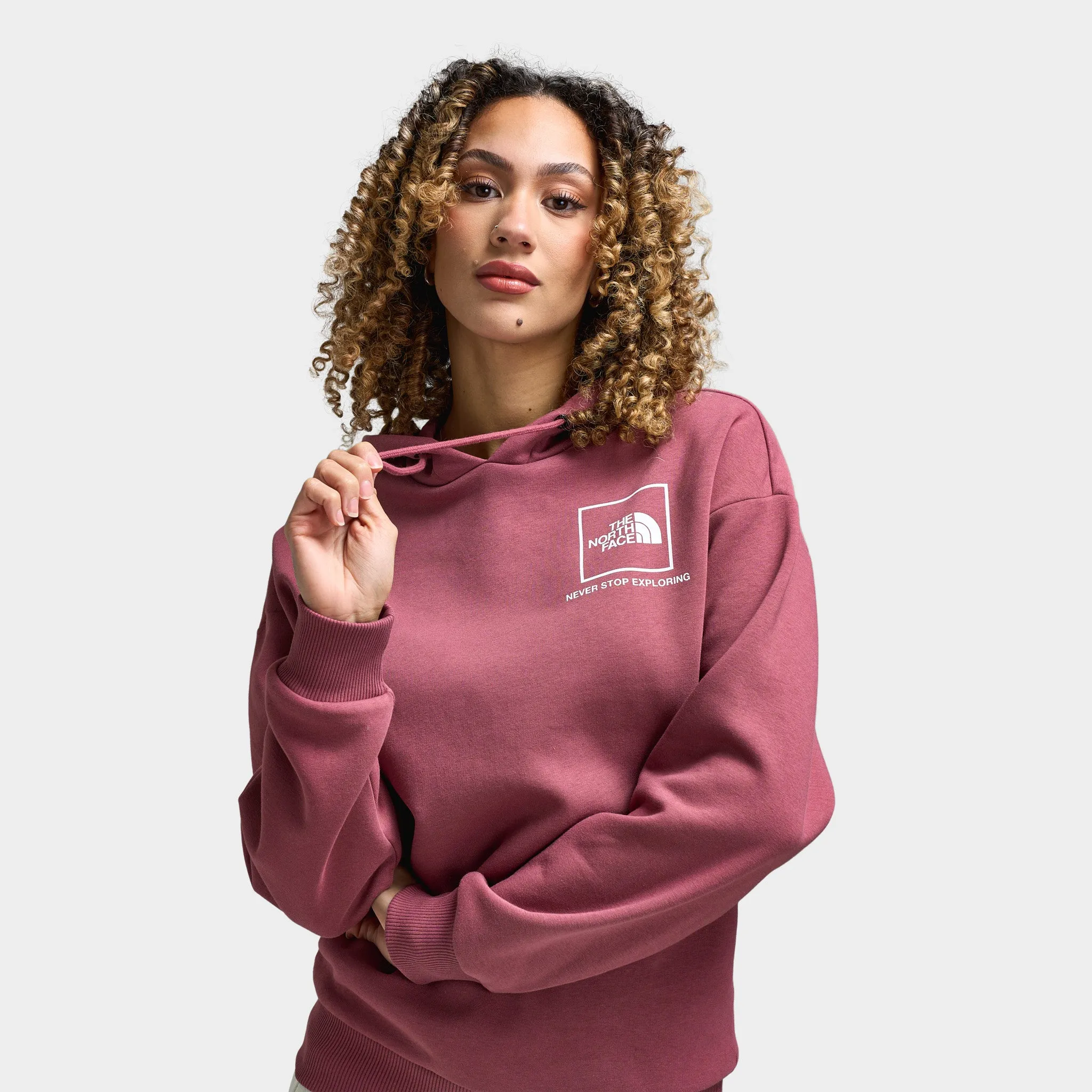 The North Face Women's Back New Fine Box Relaxed Pullover Hoodie / Wild Ginger sold by JD Sports product image thumbnail 3