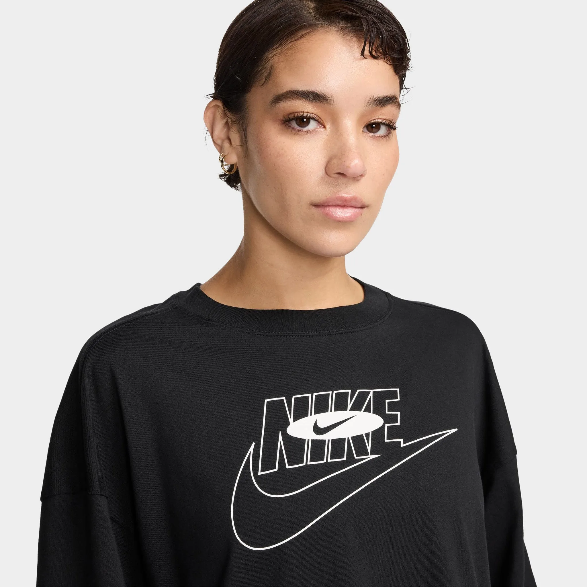 Nike Sportswear Women's Oversized Dance Graphic T-Shirt / Black sold by JD Sports product image thumbnail 3