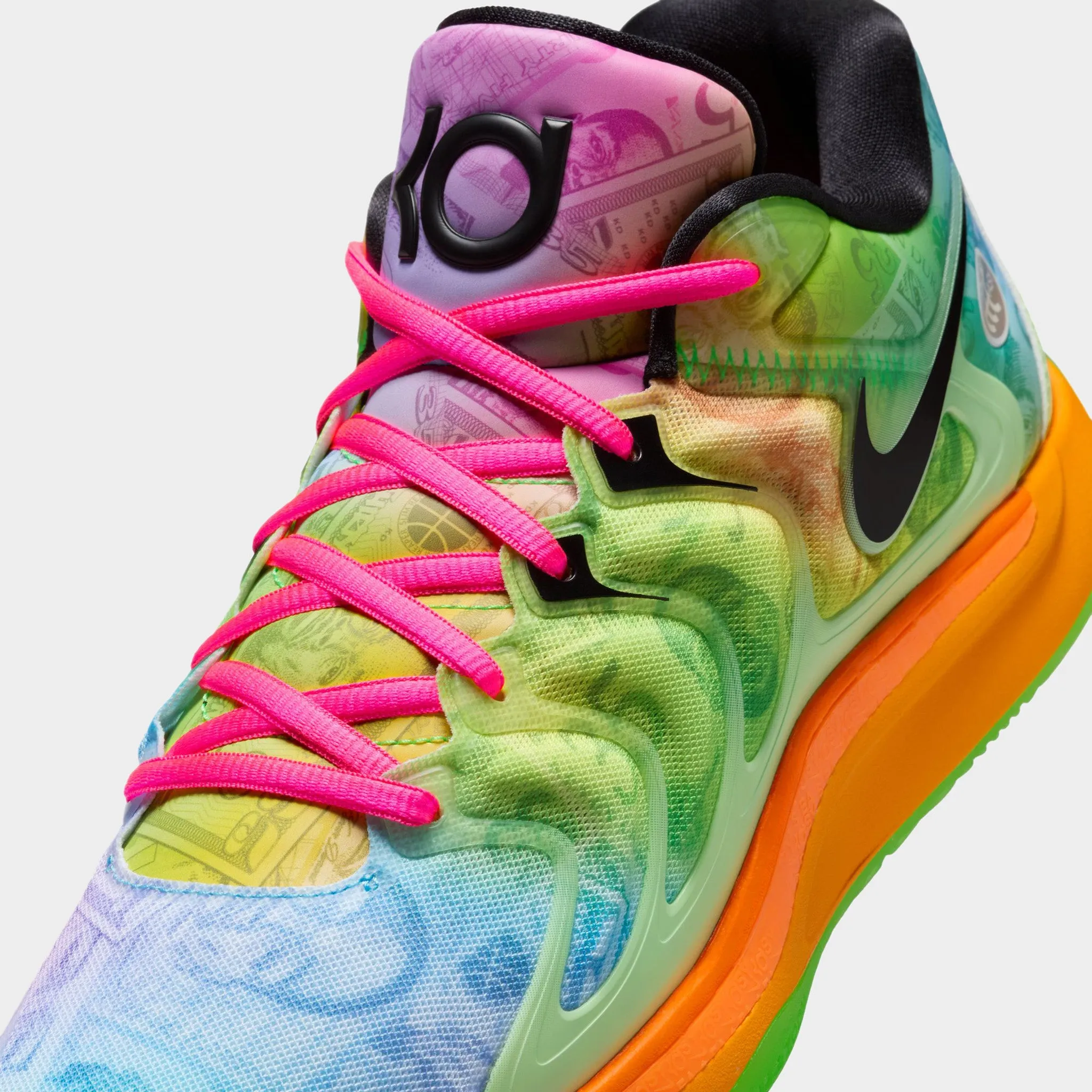Nike KD17 Barely Volt / Baltic Blue - Hyper Pink sold by JD Sports product image thumbnail 3
