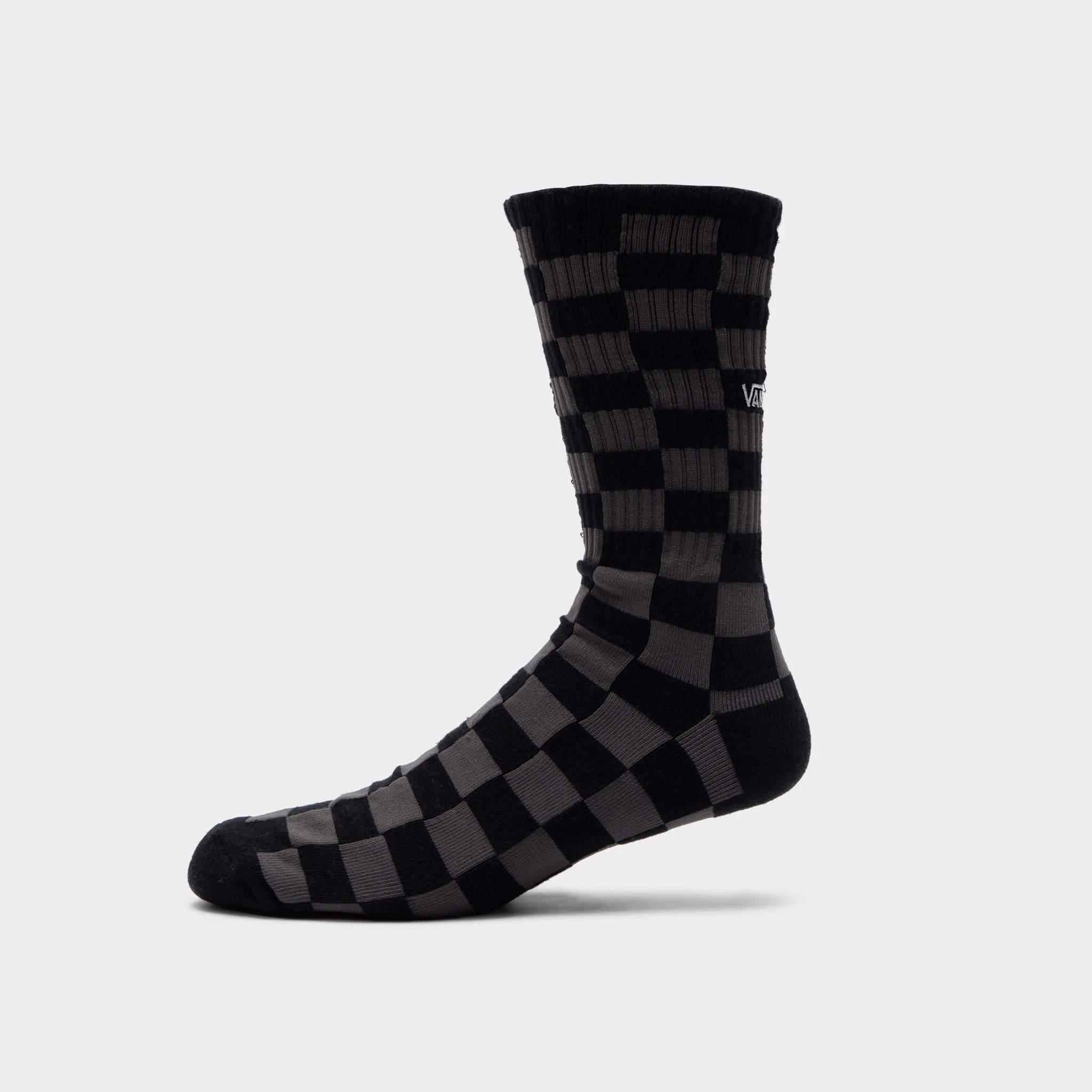 Vans Checkerboard Crew II Black 9.5-13 1 Pack / Charcoal sold by JD Sports