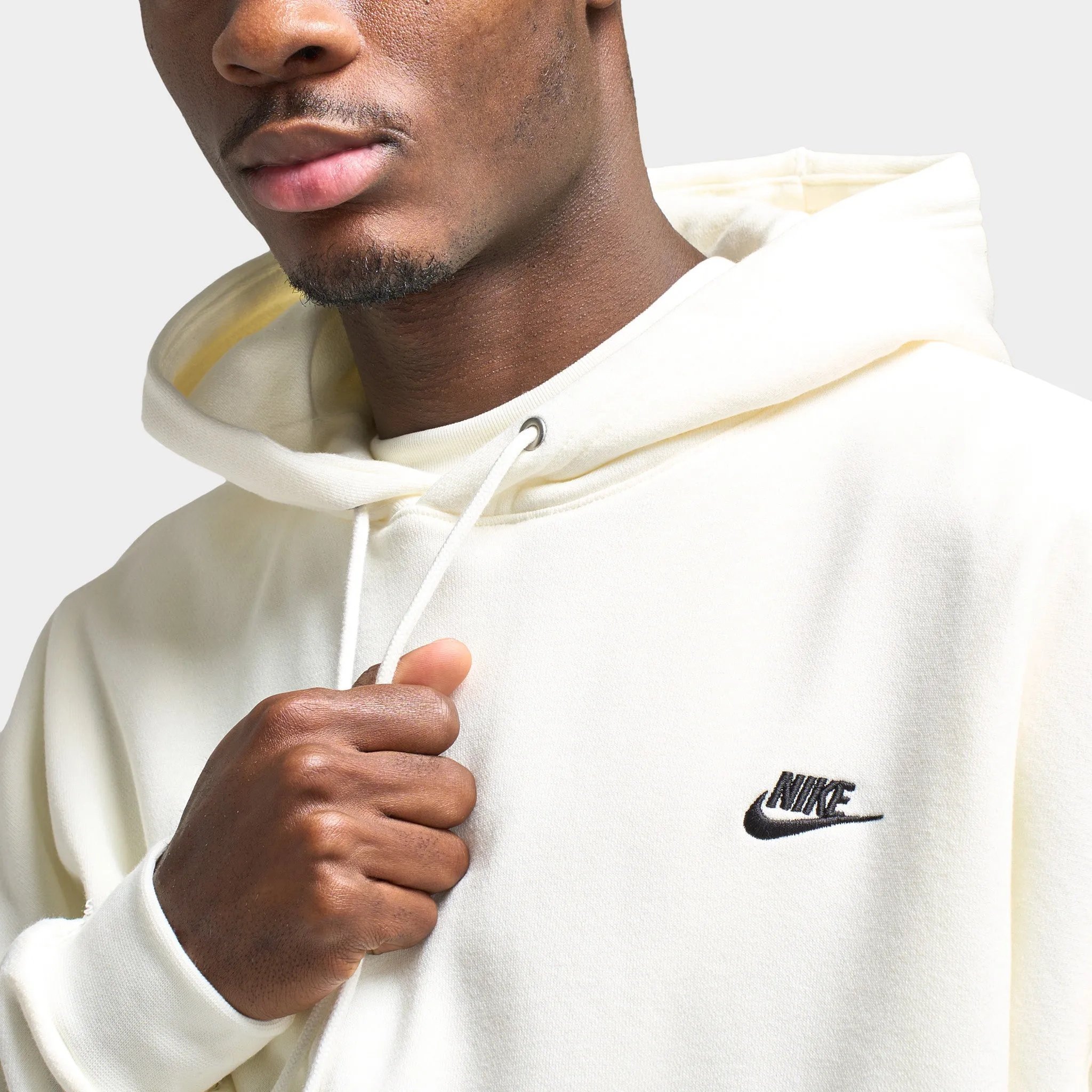 Nike Club Oversized Hoodie Sail / Sail - Black sold by JD Sports product image thumbnail 4