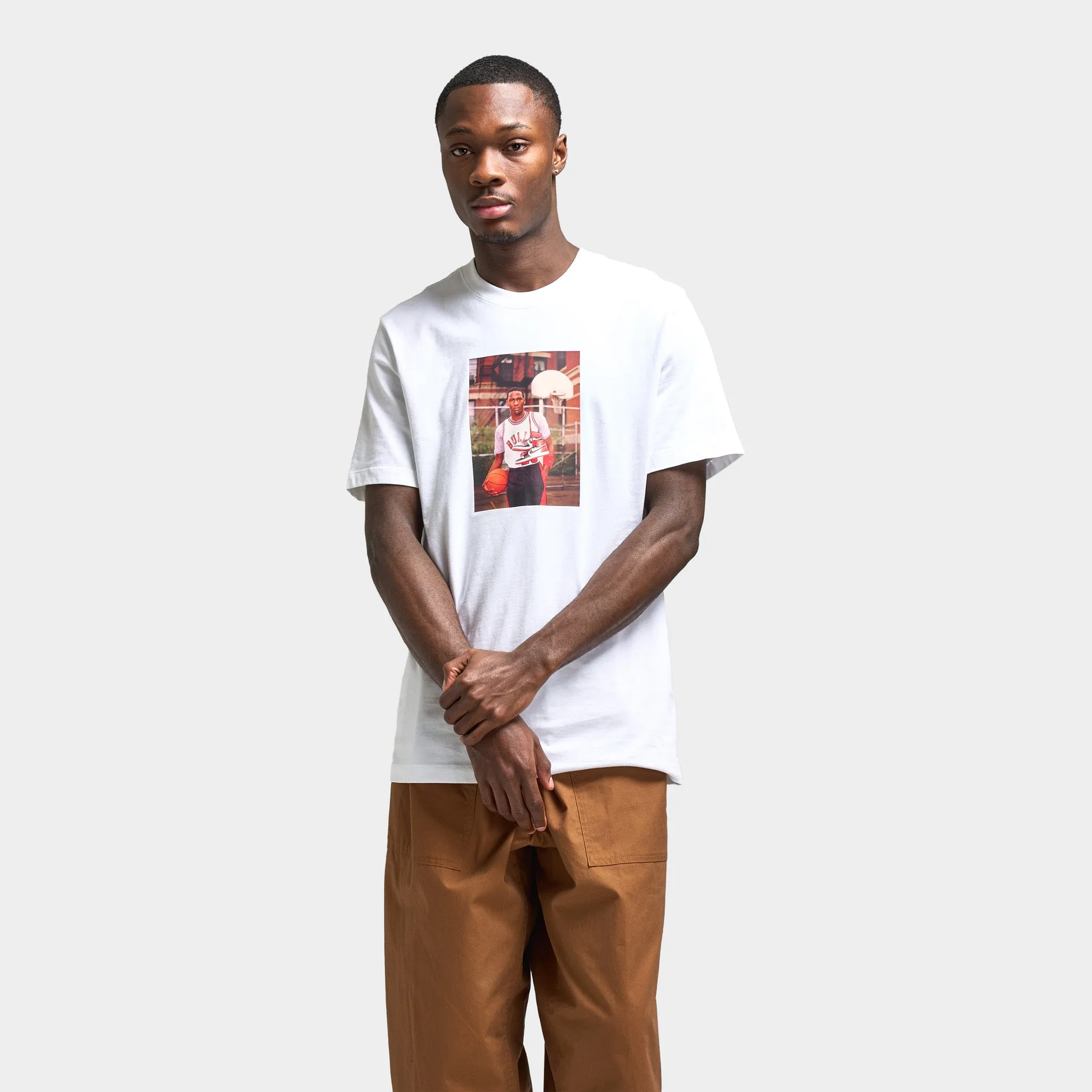 Jordan "Photo" Graphic T-Shirt White / Black sold by JD Sports