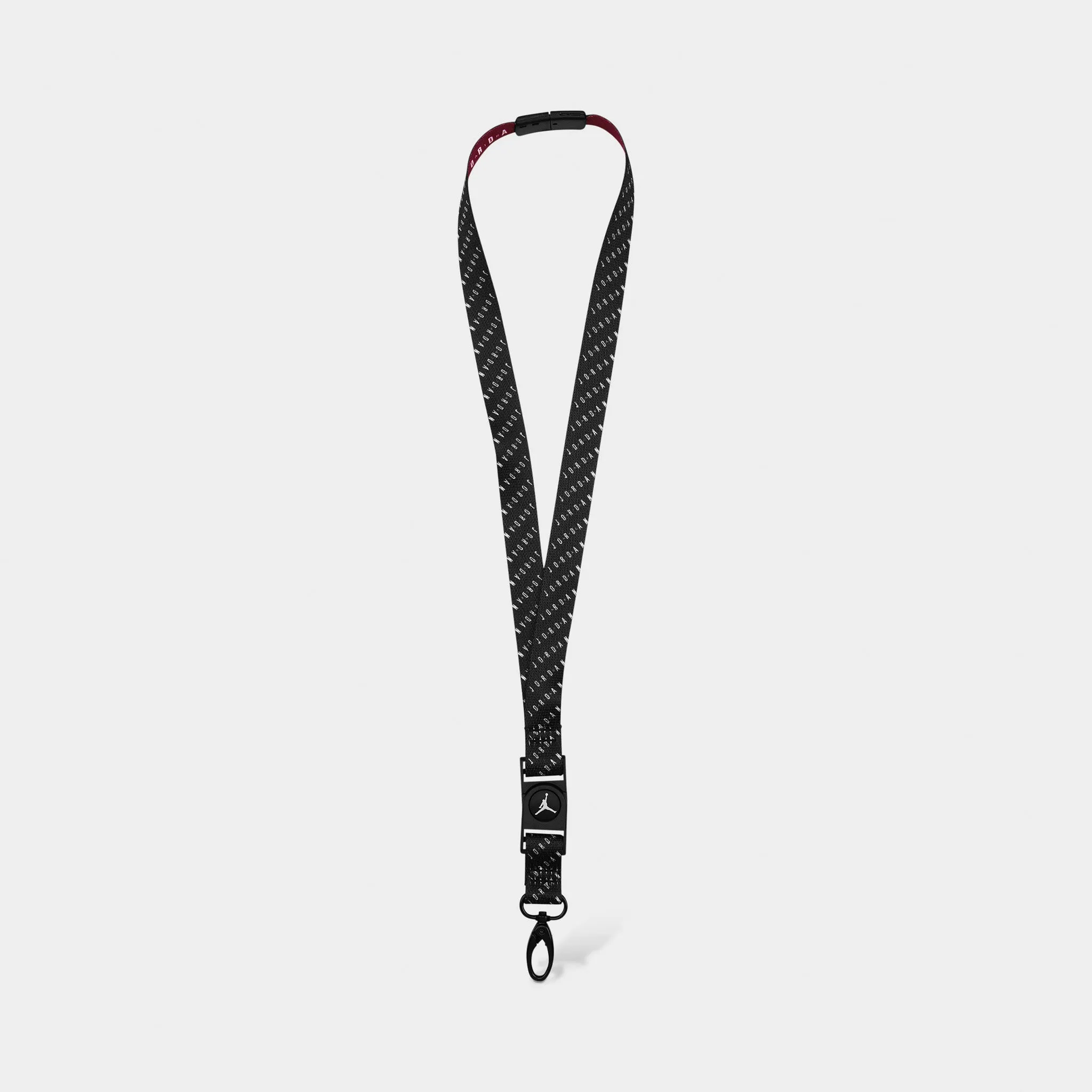 Jordan Premium Printed Lanyard Reversible Black / Gym Red - Sail sold by JD Sports product image thumbnail 2