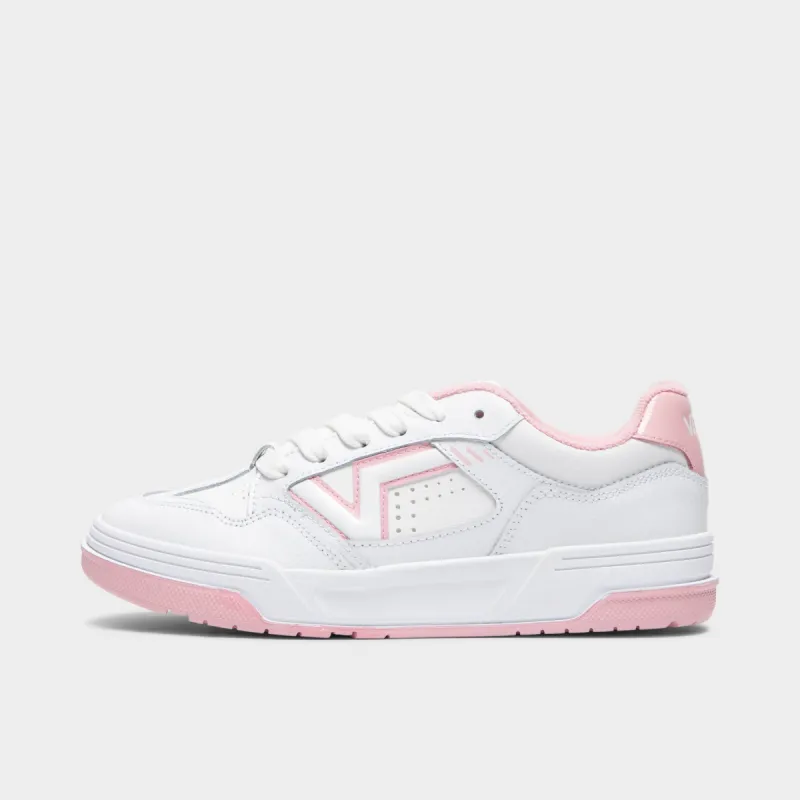 Vans Upland Leather White / Pink sold by JD Sports