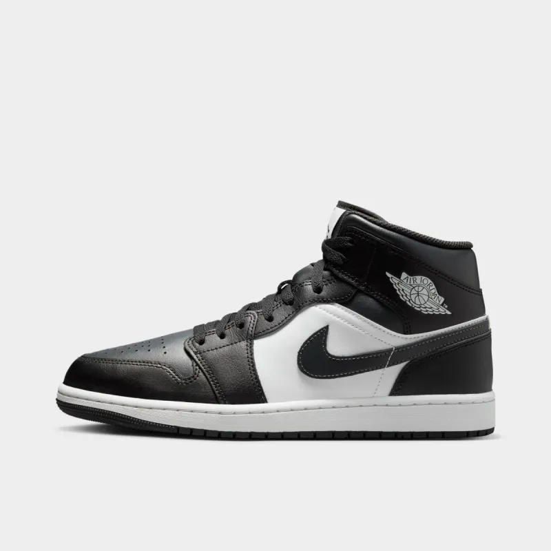Jordan 1 Mid Black / Off Noir - Summit White sold by JD Sports