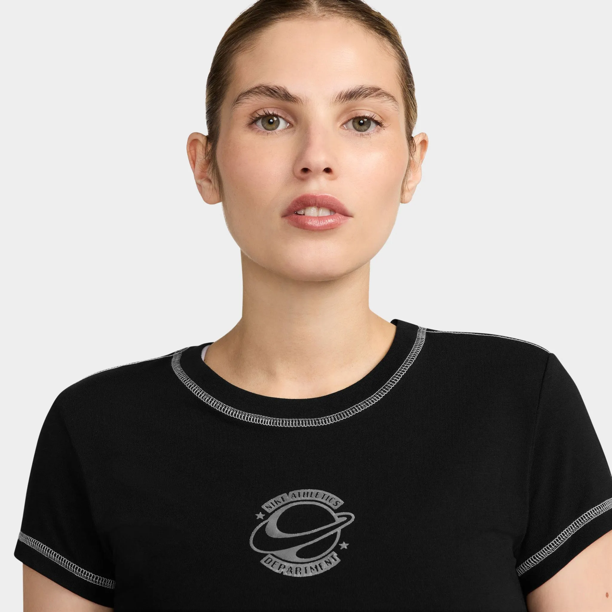 Nike Sportswear Women's Chill Knit Slim Tee / Black sold by JD Sports product image thumbnail 3